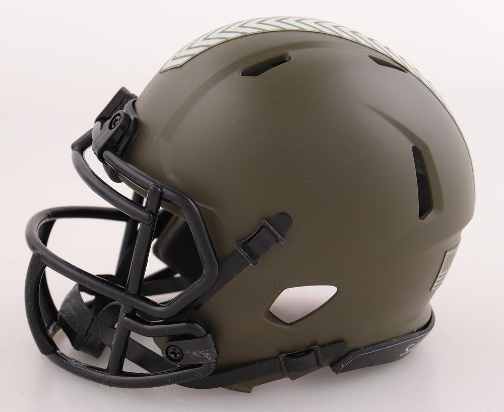 Jerome Bettis Signed Steelers Salute to Service Alternate Speed Mini Helmet (Beckett) at PristineAuction.com Jerome Bettis Signed Steelers Salute to Service Alternate Speed Mini Helmet (Beckett) at PristineAuction.com