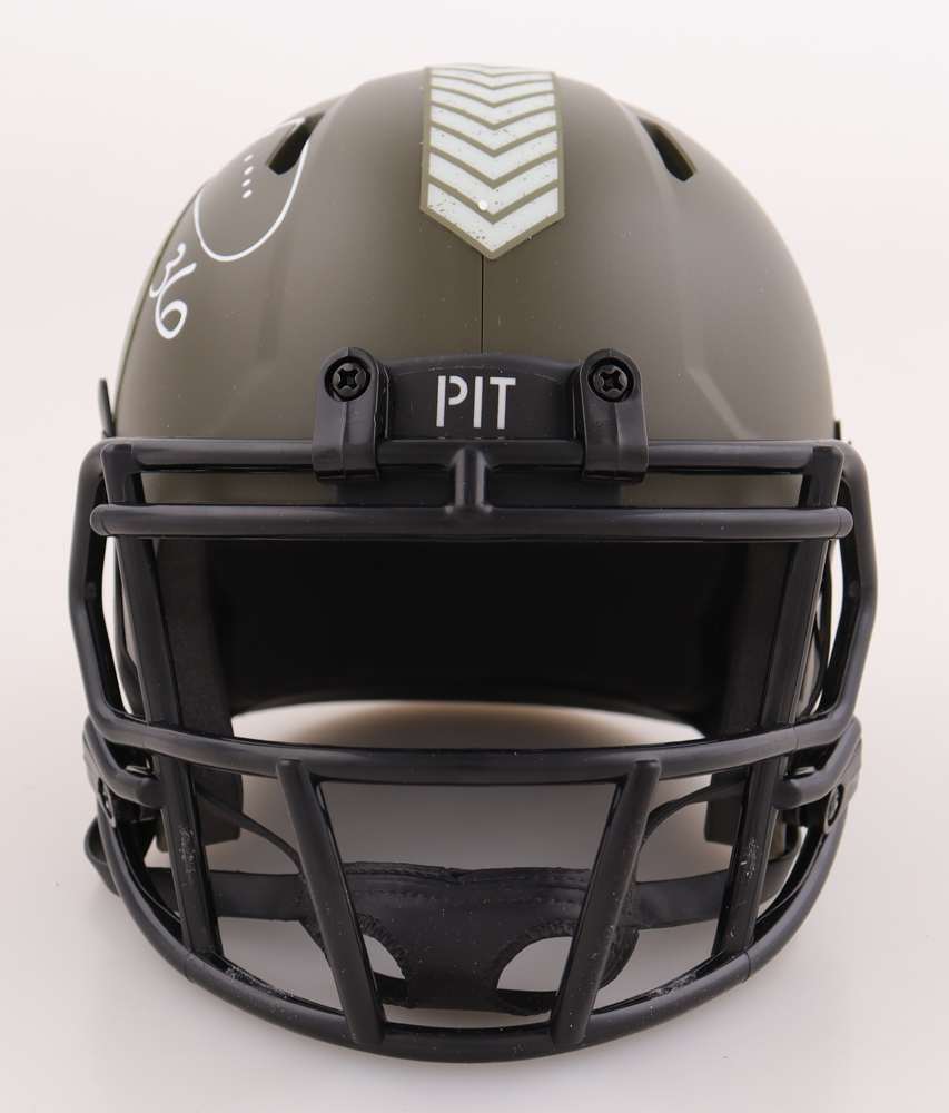 Jerome Bettis Signed Steelers Salute to Service Alternate Speed Mini Helmet (Beckett) at PristineAuction.com Jerome Bettis Signed Steelers Salute to Service Alternate Speed Mini Helmet (Beckett) at PristineAuction.com