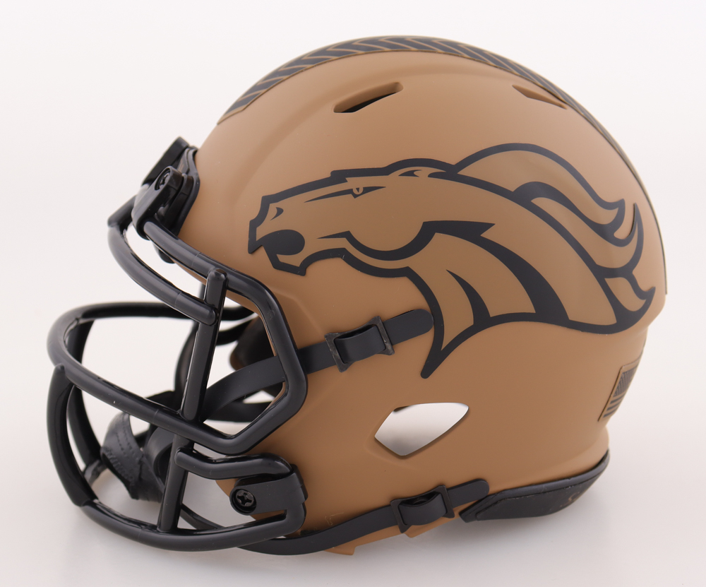 Patrick Surtain II Signed Broncos Salute To Service Speed Mini Helmet (JSA) at PristineAuction.com Patrick Surtain II Signed Broncos Salute To Service Speed Mini Helmet (JSA) at PristineAuction.com
