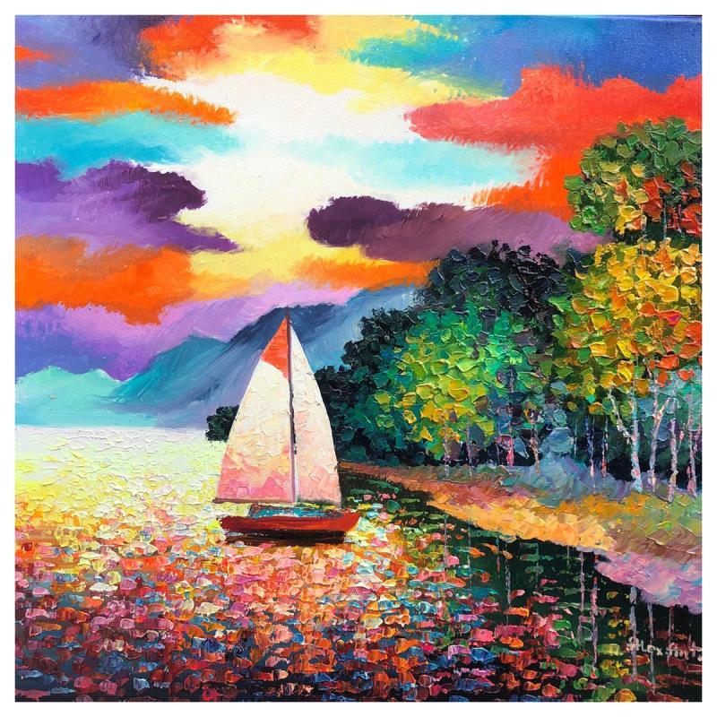 "The Shining World" 20x20 Original Oil Painting on Canvas by Alexander Antanenka (PA) at PristineAuction.com "The Shining World" 20x20 Original Oil Painting on Canvas by Alexander Antanenka (PA) at PristineAuction.com