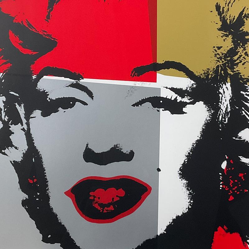 "Golden Marilyn" LE 37x37 Custom Framed Silkscreen on Vellum Paper by Andy Warhol at PristineAuction.com "Golden Marilyn" LE 37x37 Custom Framed Silkscreen on Vellum Paper by Andy Warhol at PristineAuction.com