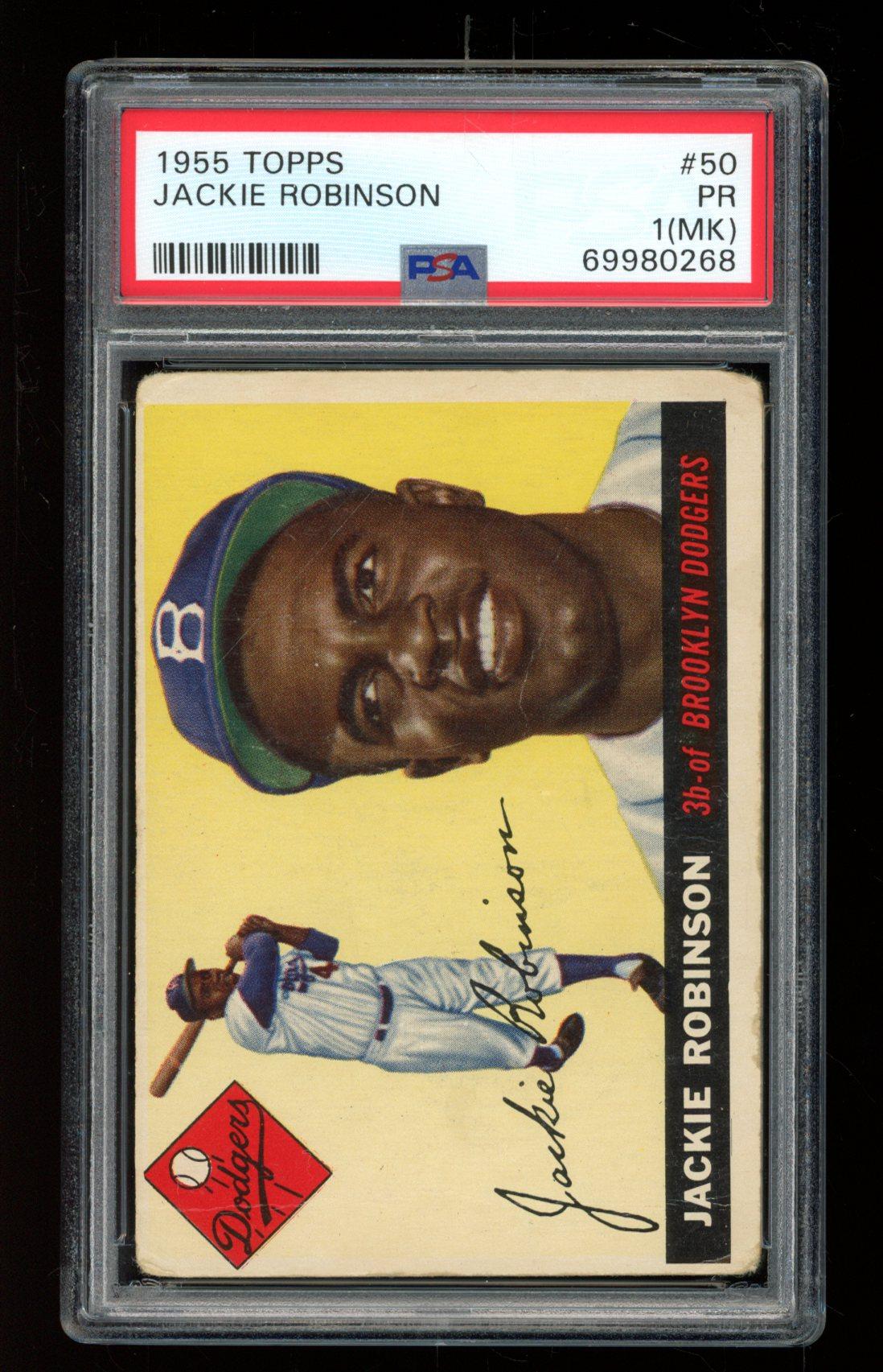 Jackie Robinson 1955 Topps #50 (PSA 1) (MK) | Pristine Auction