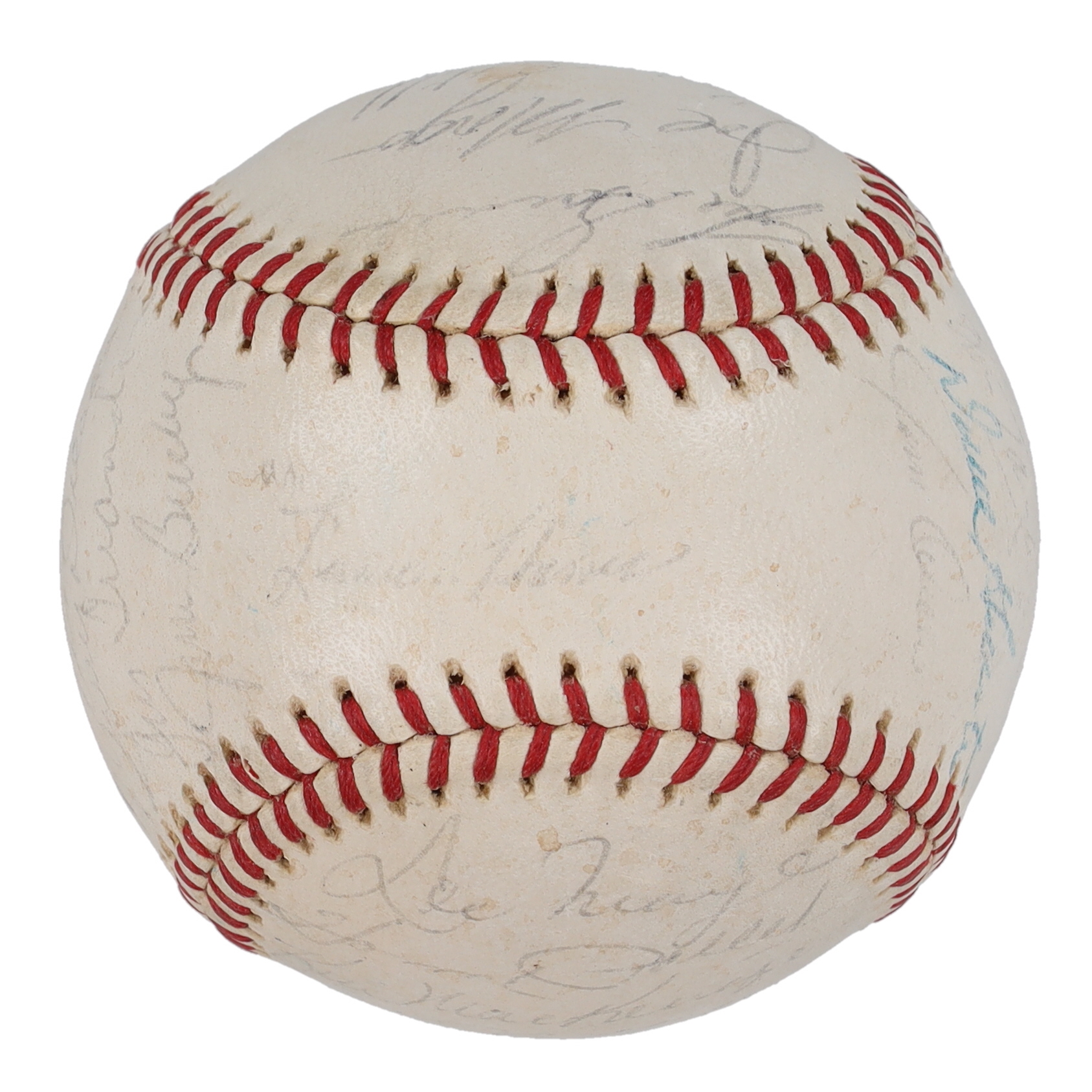 1965 Astros ONL Baseball Team-Signed by (27) with Nelson Fox, Joe Morgan, Walt Bond, Mike Cuellar, Rusty Staub (Beckett) at PristineAuction.com 1965 Astros ONL Baseball Team-Signed by (27) with Nelson Fox, Joe Morgan, Walt Bond, Mike Cuellar, Rusty Staub (Beckett) at PristineAuction.com