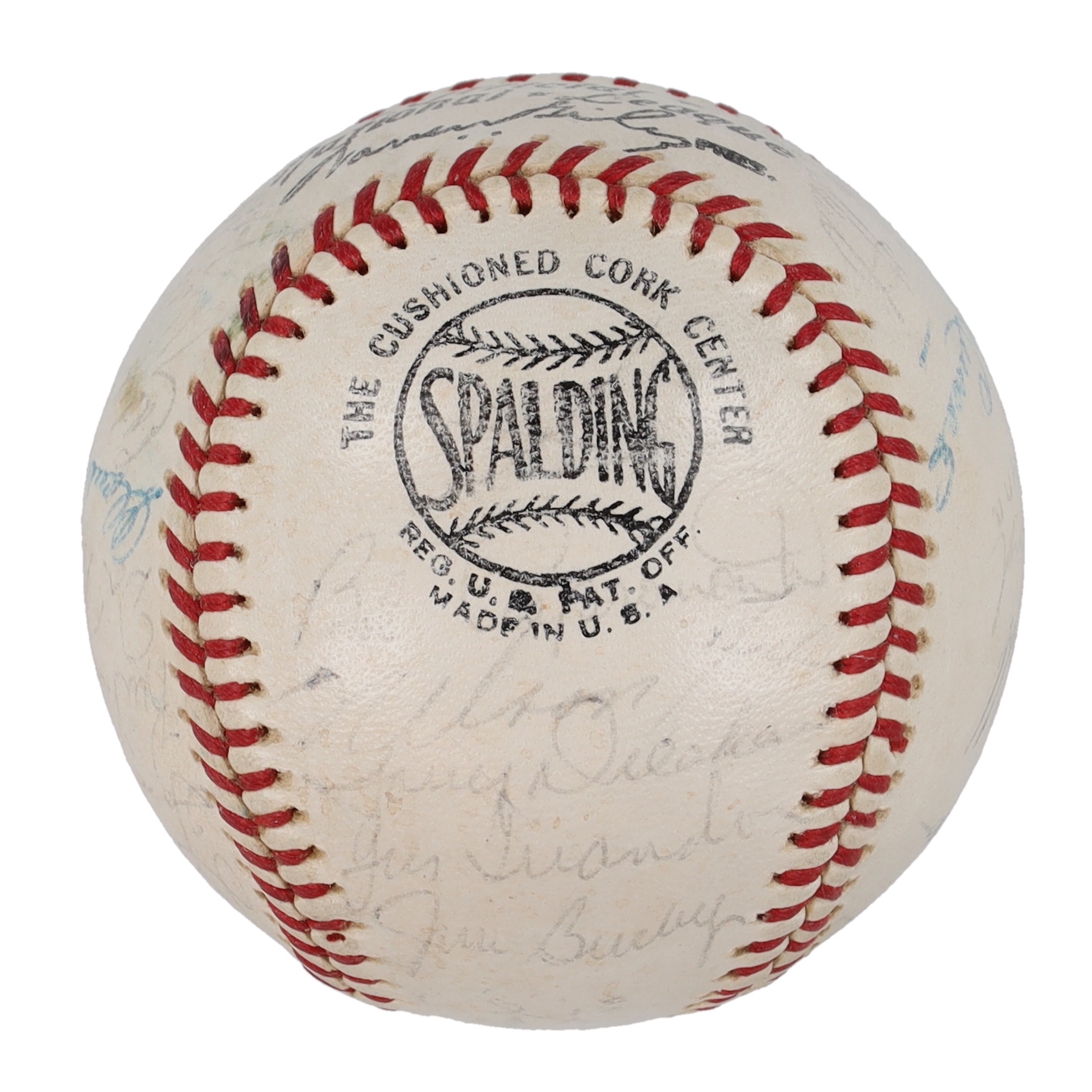 1965 Astros ONL Baseball Team-Signed by (27) with Nelson Fox, Joe Morgan, Walt Bond, Mike Cuellar, Rusty Staub (Beckett) at PristineAuction.com 1965 Astros ONL Baseball Team-Signed by (27) with Nelson Fox, Joe Morgan, Walt Bond, Mike Cuellar, Rusty Staub (Beckett) at PristineAuction.com