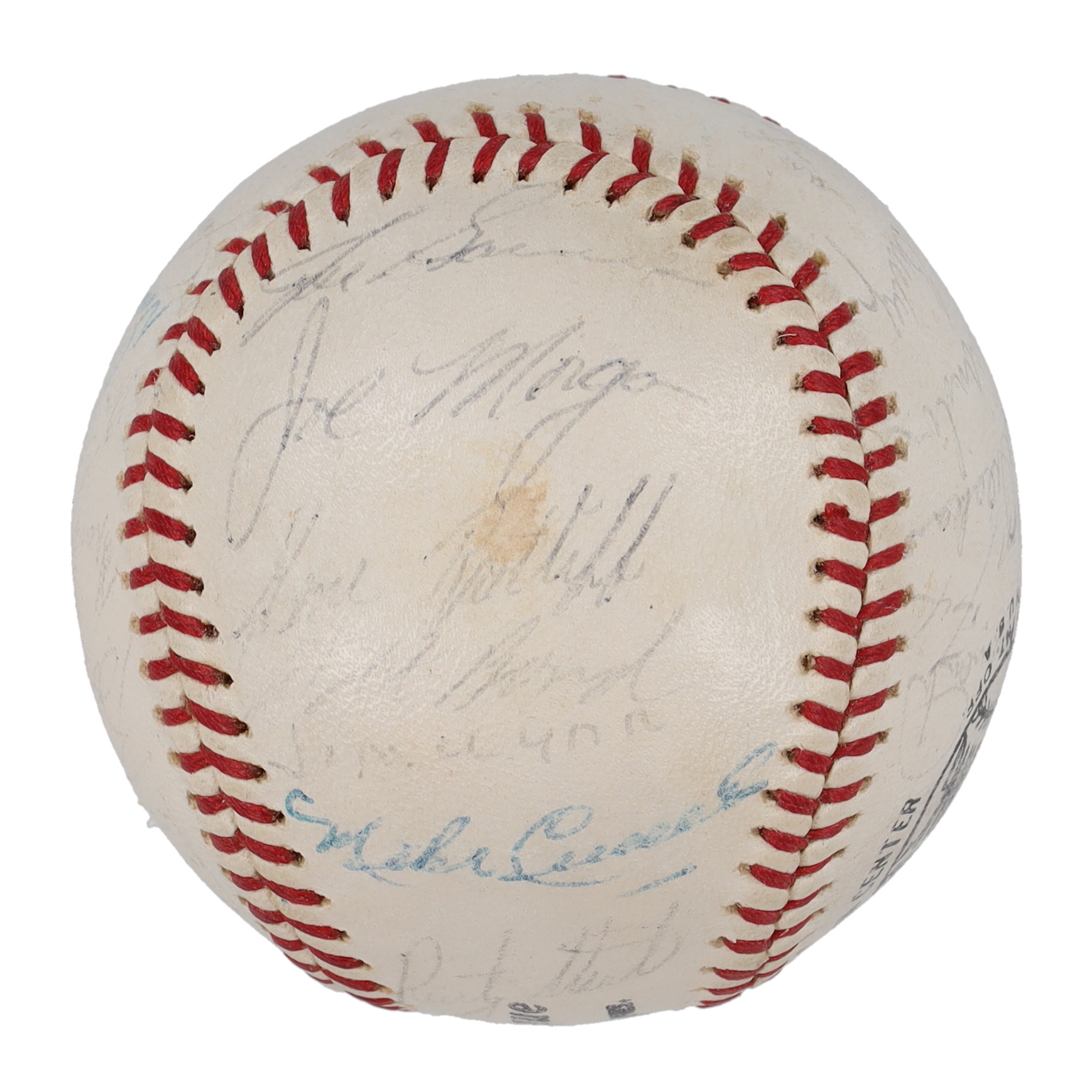 1965 Astros ONL Baseball Team-Signed by (27) with Nelson Fox, Joe Morgan, Walt Bond, Mike Cuellar, Rusty Staub (Beckett) at PristineAuction.com 1965 Astros ONL Baseball Team-Signed by (27) with Nelson Fox, Joe Morgan, Walt Bond, Mike Cuellar, Rusty Staub (Beckett) at PristineAuction.com