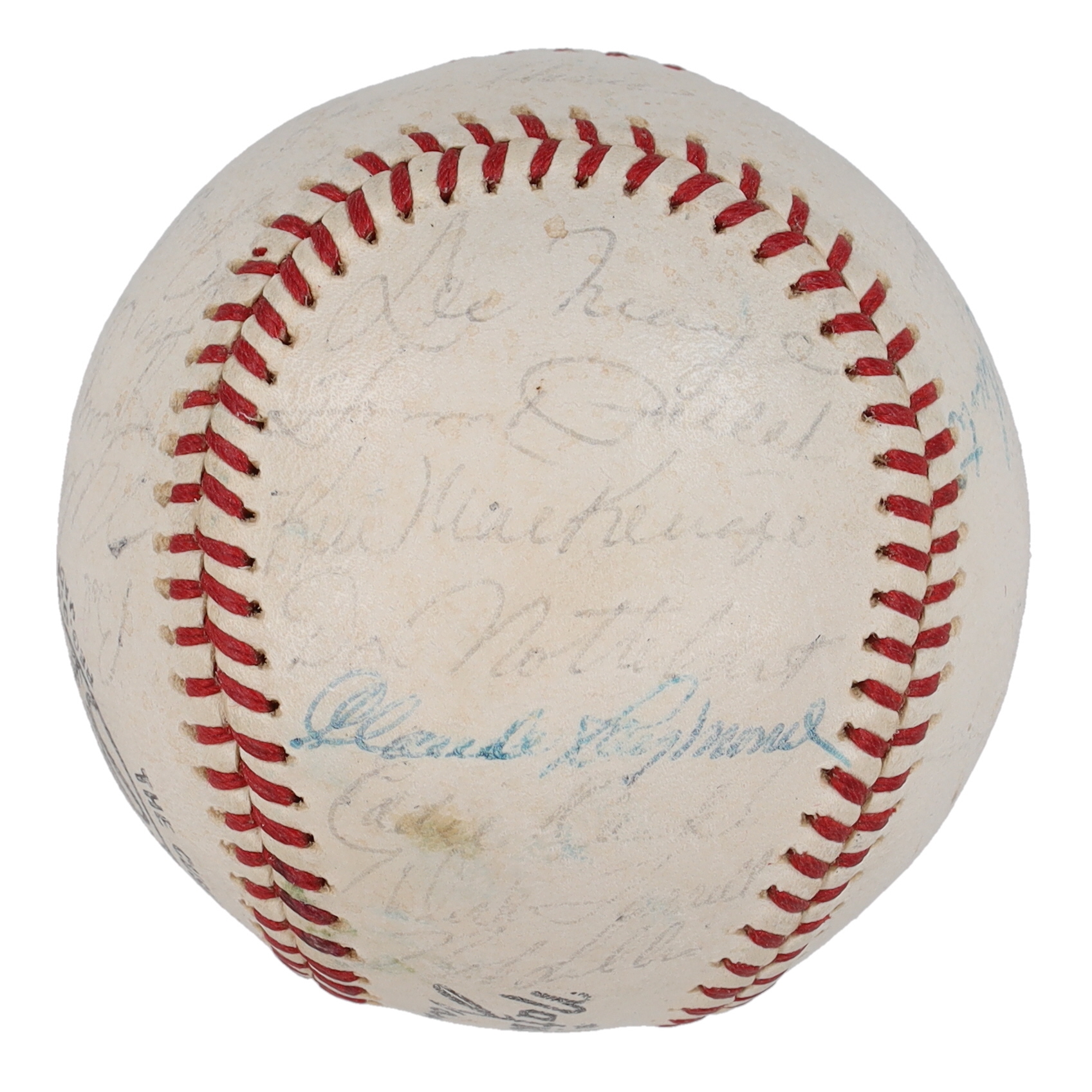 1965 Astros ONL Baseball Team-Signed by (27) with Nelson Fox, Joe Morgan, Walt Bond, Mike Cuellar, Rusty Staub (Beckett) at PristineAuction.com 1965 Astros ONL Baseball Team-Signed by (27) with Nelson Fox, Joe Morgan, Walt Bond, Mike Cuellar, Rusty Staub (Beckett) at PristineAuction.com