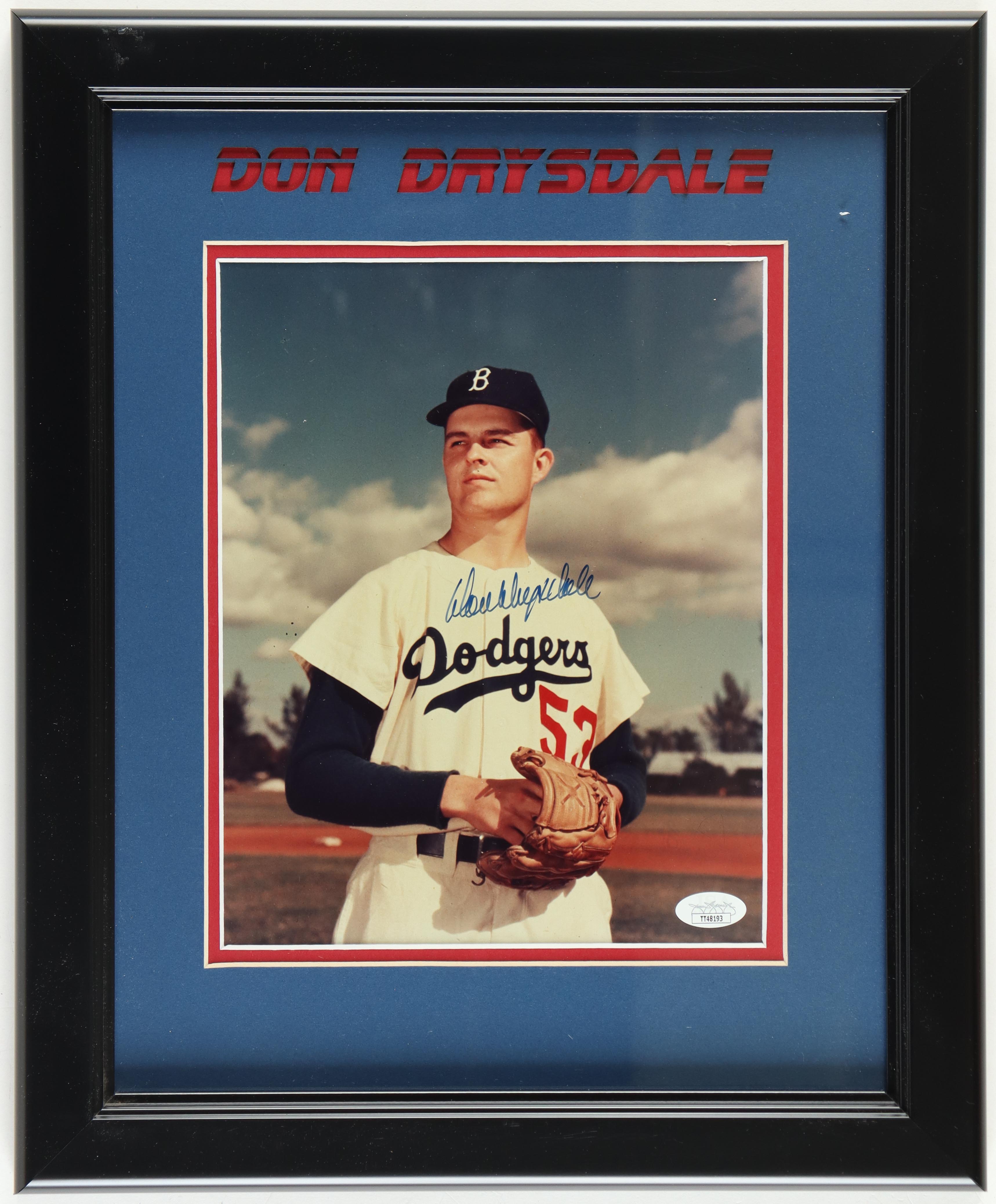 Don Drysdale Signed Dodgers Custom Framed Photo Display (JSA) at PristineAuction.com Don Drysdale Signed Dodgers Custom Framed Photo Display (JSA) at PristineAuction.com