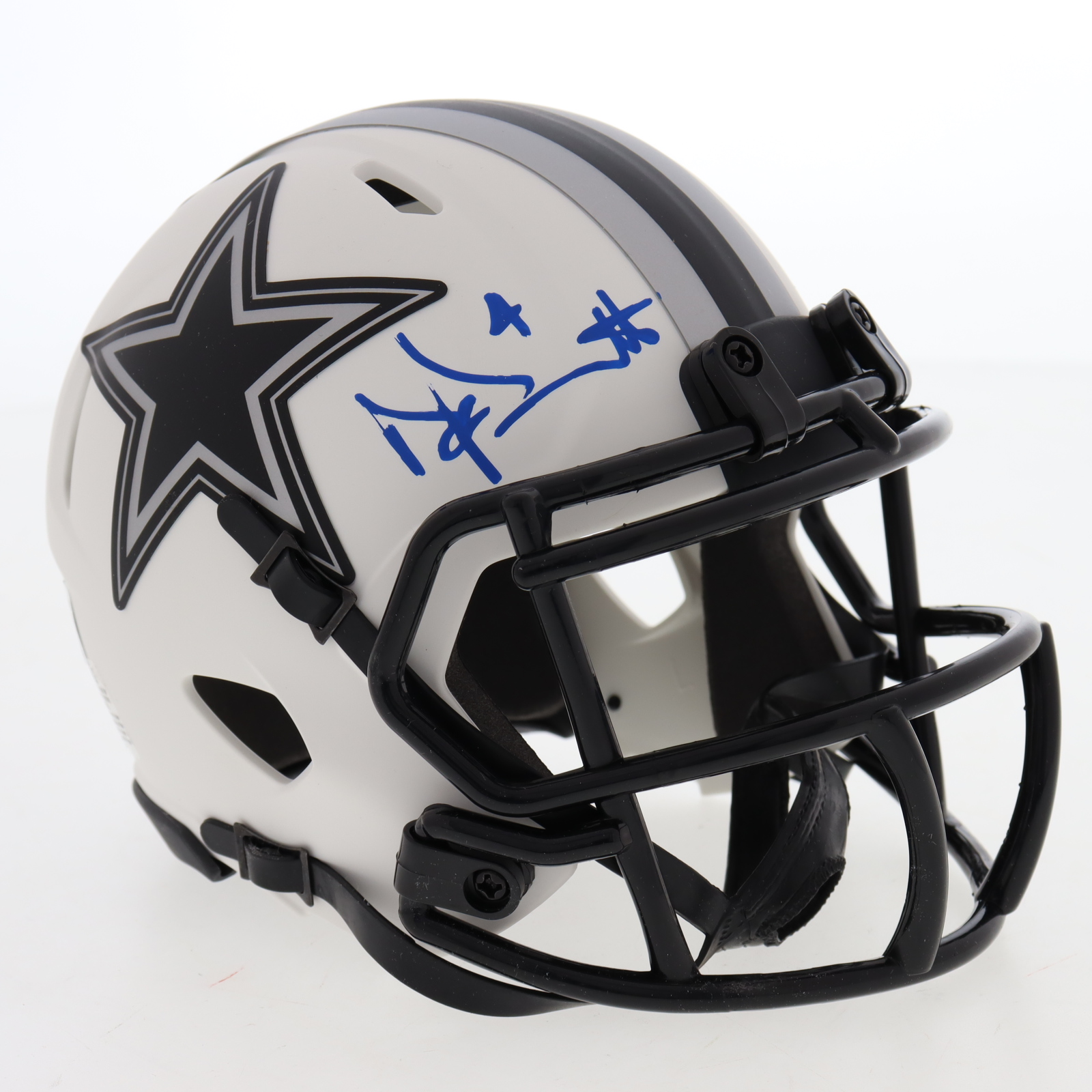 Dak Prescott Signed Cowboys Lunar Eclipse Alternate Speed Mini Helmet (Beckett) at PristineAuction.com Dak Prescott Signed Cowboys Lunar Eclipse Alternate Speed Mini Helmet (Beckett) at PristineAuction.com