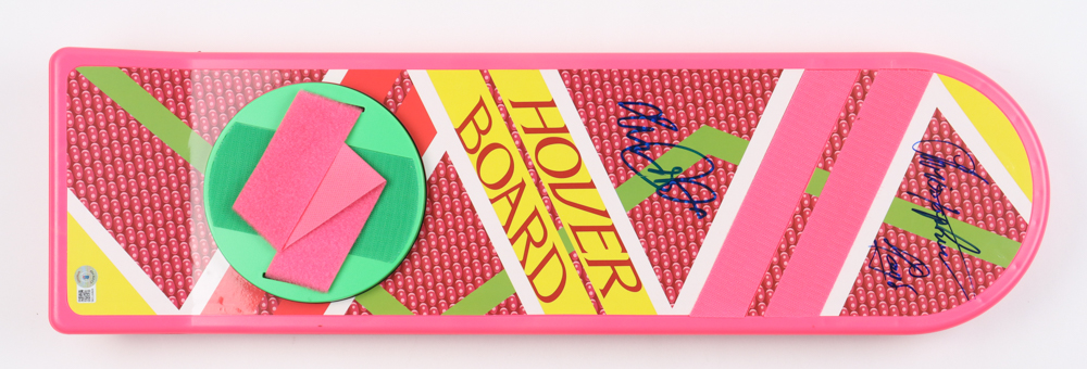Michael J. Fox & Christopher Lloyd Signed "Back To The Future Part II" Full-Size Hover Board (Beckett) at PristineAuction.com Michael J. Fox & Christopher Lloyd Signed "Back To The Future Part II" Full-Size Hover Board (Beckett) at PristineAuction.com
