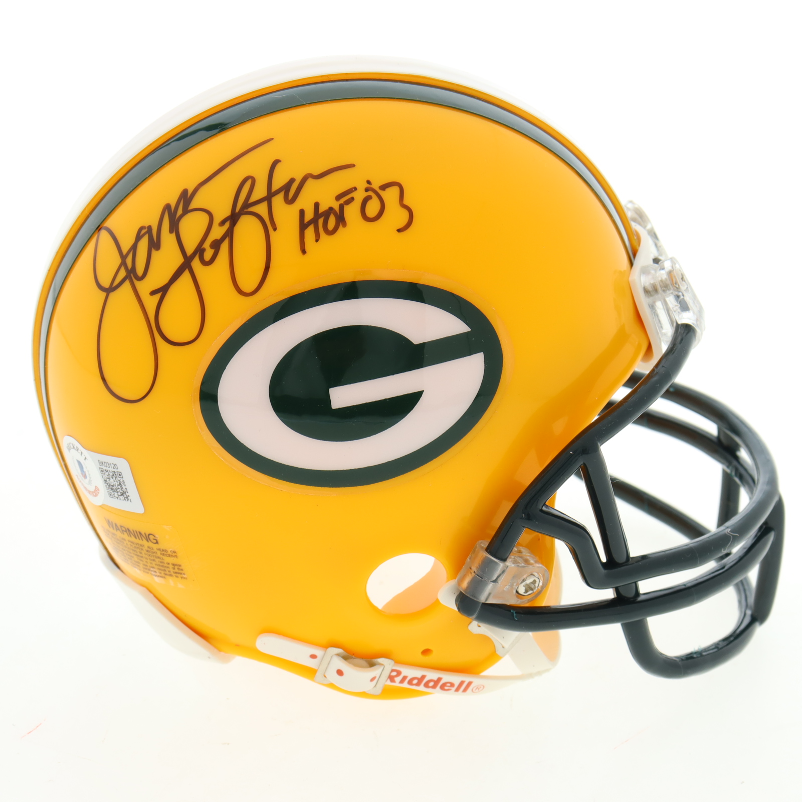 James Lofton Signed Packers Mini Helmet Inscribed "HOF '03" (Beckett) at PristineAuction.com James Lofton Signed Packers Mini Helmet Inscribed "HOF '03" (Beckett) at PristineAuction.com