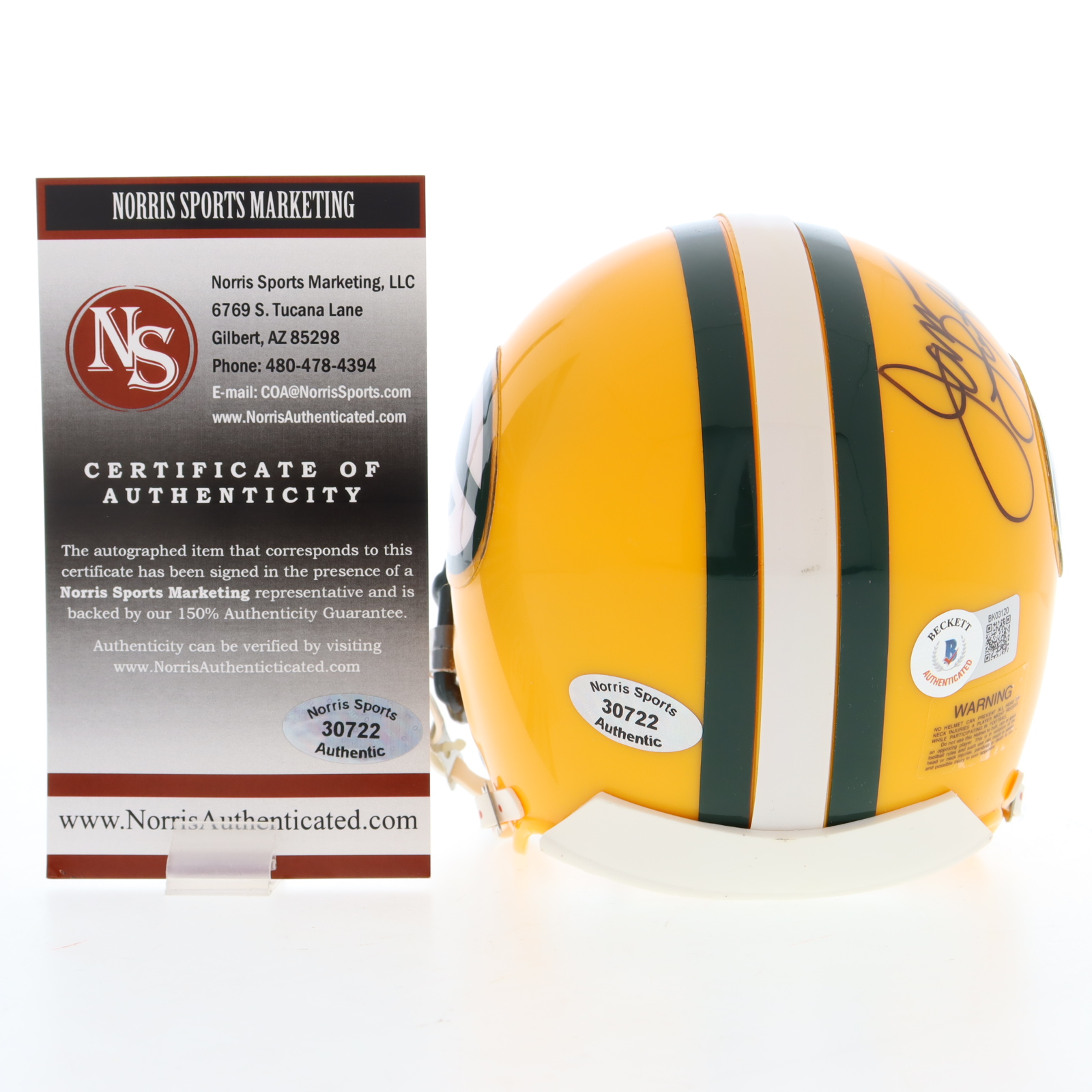 James Lofton Signed Packers Mini Helmet Inscribed "HOF '03" (Beckett) at PristineAuction.com James Lofton Signed Packers Mini Helmet Inscribed "HOF '03" (Beckett) at PristineAuction.com