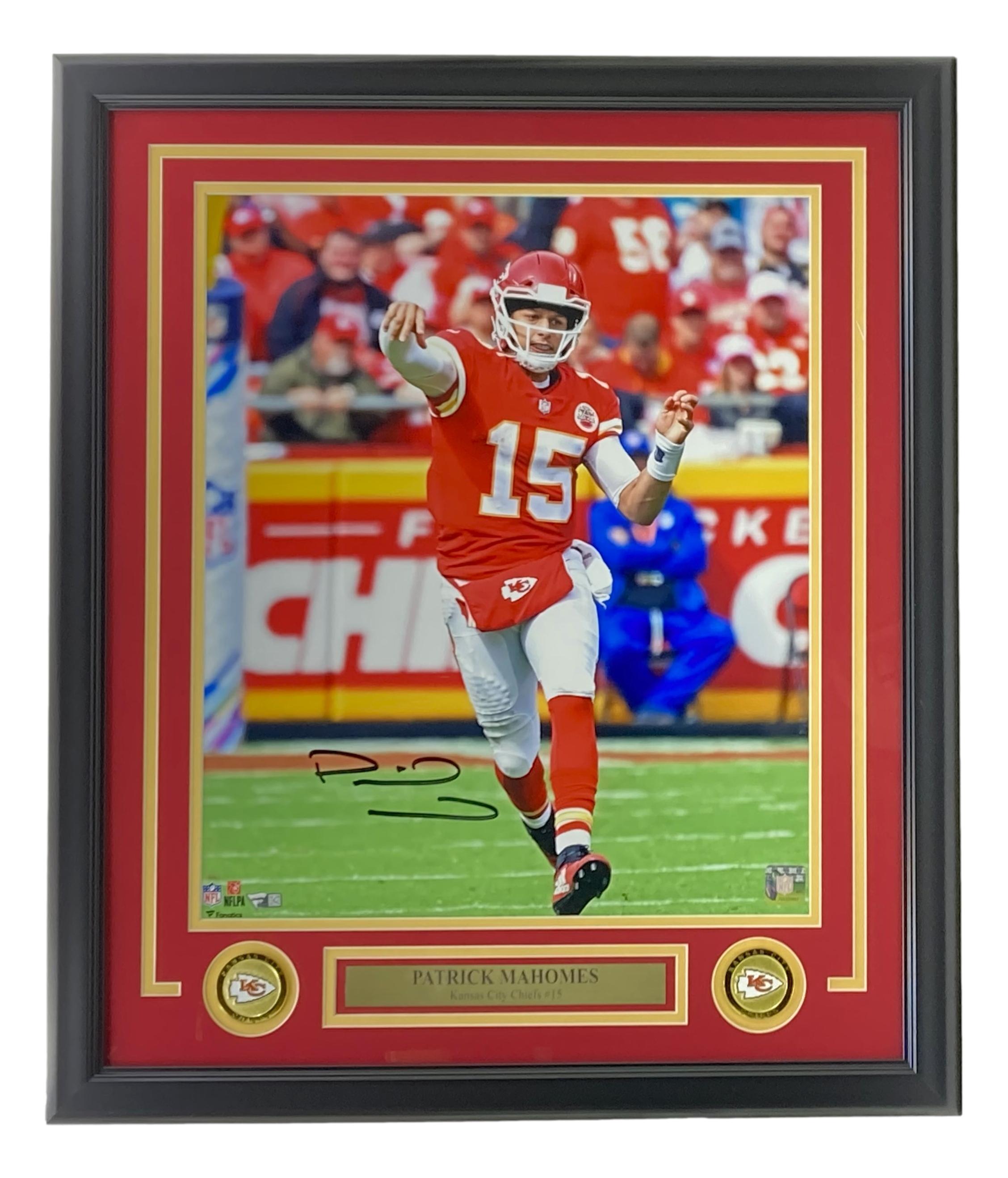Patrick Mahomes Signed Chiefs Custom Framed Photo (Fanatics) at PristineAuction.com Patrick Mahomes Signed Chiefs Custom Framed Photo (Fanatics) at PristineAuction.com