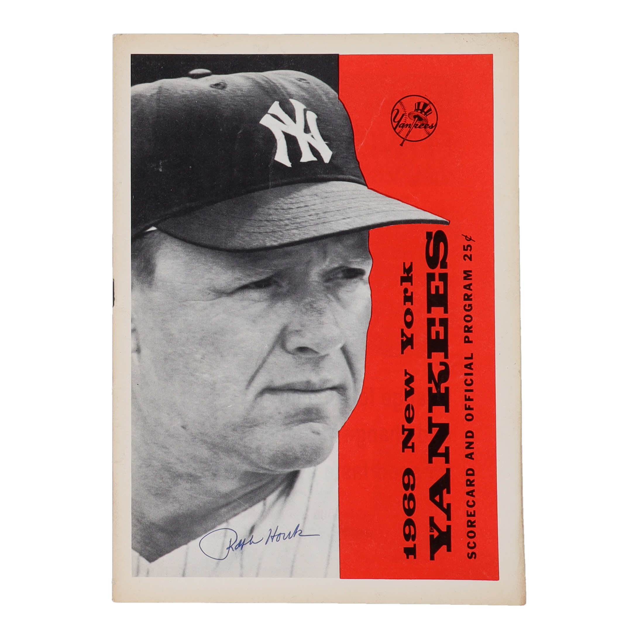 Ralph Houk Signed 1969 Yankees Scorecard & Official Program (Beckett) at PristineAuction.com Ralph Houk Signed 1969 Yankees Scorecard & Official Program (Beckett) at PristineAuction.com