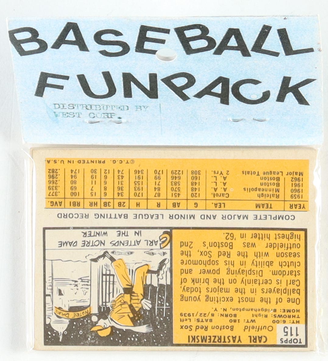 1963 Topps Baseball Fun Pack with (10) Cards at PristineAuction.com 1963 Topps Baseball Fun Pack with (10) Cards at PristineAuction.com