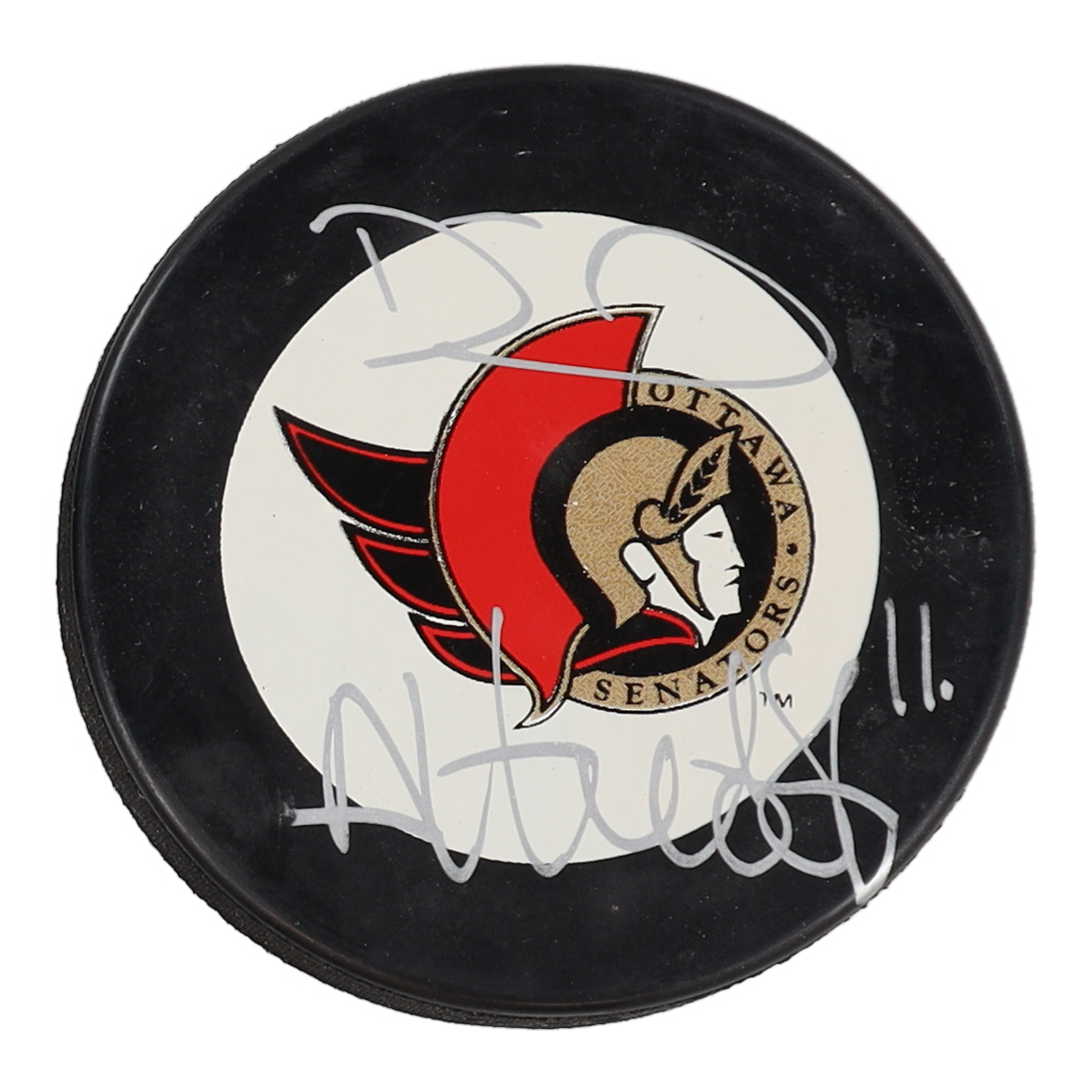 Daniel Alfredsson Signed Senators Logo Hockey Puck (Beckett) at PristineAuction.com Daniel Alfredsson Signed Senators Logo Hockey Puck (Beckett) at PristineAuction.com
