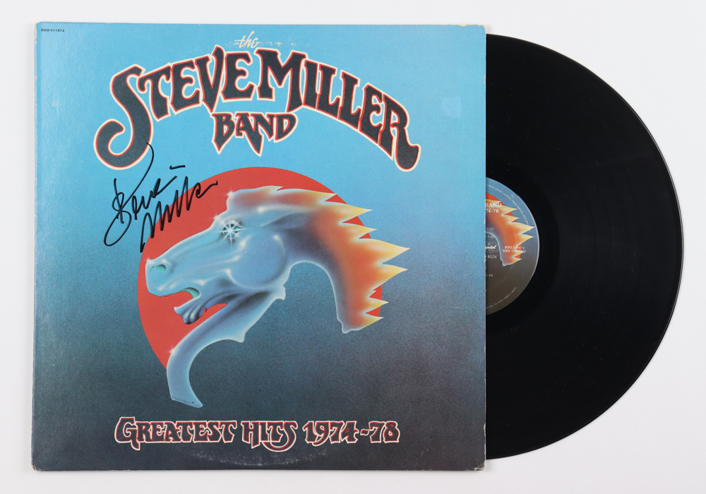 Steve Miller Signed "The Steve Miller Band: Greatest Hits 1974-78" Vinyl Record Album (Beckett) at PristineAuction.com Steve Miller Signed "The Steve Miller Band: Greatest Hits 1974-78" Vinyl Record Album (Beckett) at PristineAuction.com