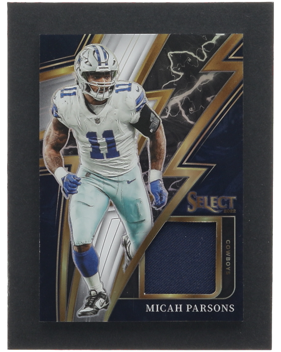Micah Parsons 2022 Select Sparks Materials Prizm White #2 #19/75 at PristineAuction.com Micah Parsons 2022 Select Sparks Materials Prizm White #2 #19/75 at PristineAuction.com