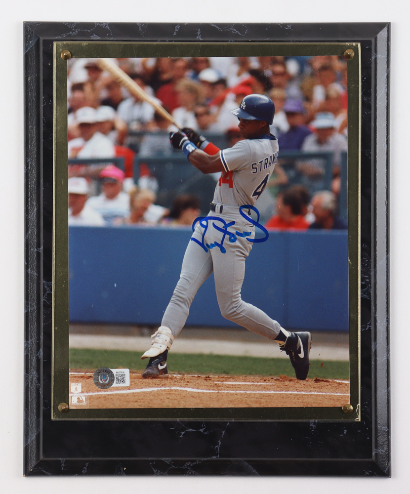 Darryl Strawberry Signed Dodgers Custom Photo Plaque Display (Beckett) at PristineAuction.com Darryl Strawberry Signed Dodgers Custom Photo Plaque Display (Beckett) at PristineAuction.com
