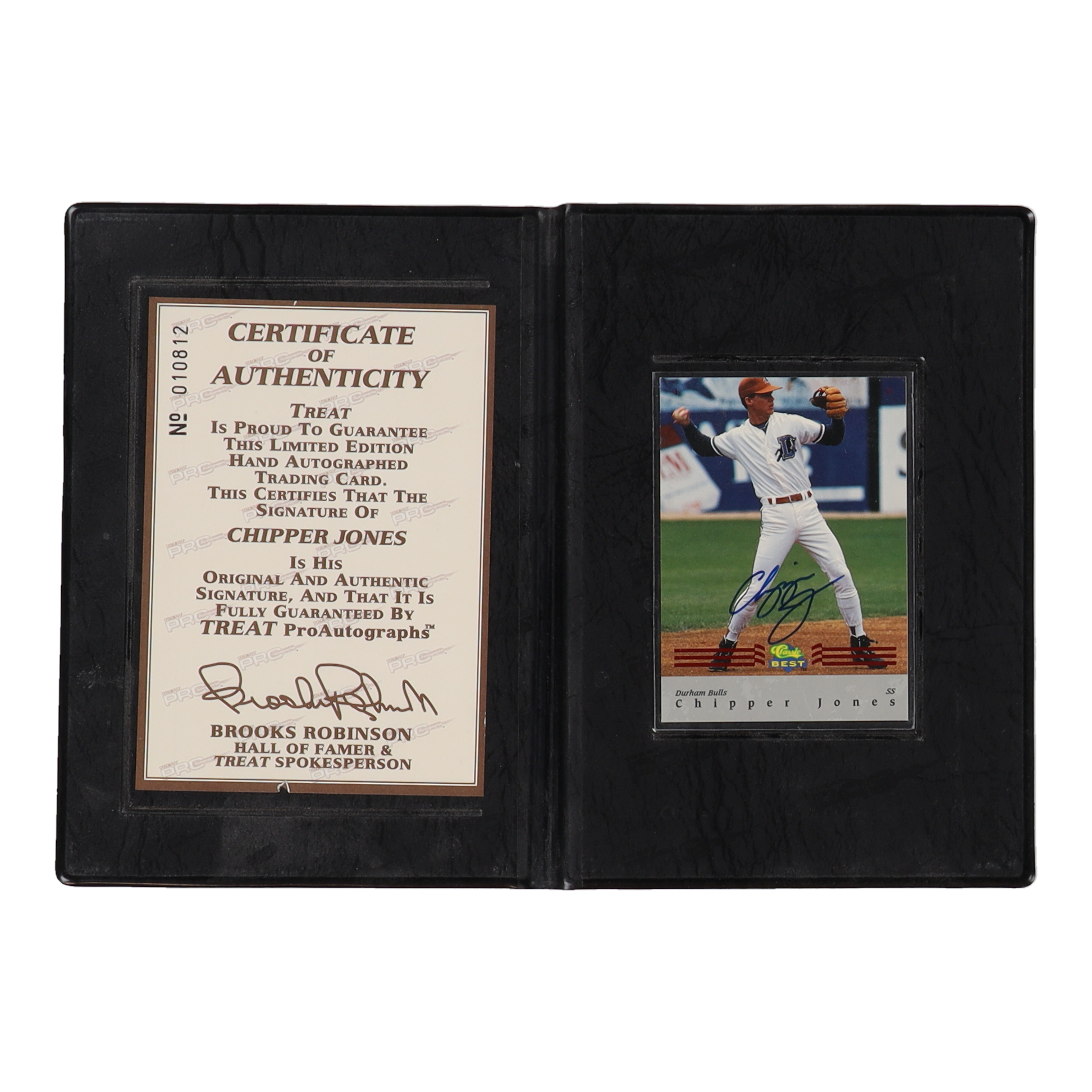 Chipper Jones Signed 1992 Classic / Best Red Bonus #BC7 (Beckett) at PristineAuction.com Chipper Jones Signed 1992 Classic / Best Red Bonus #BC7 (Beckett) at PristineAuction.com