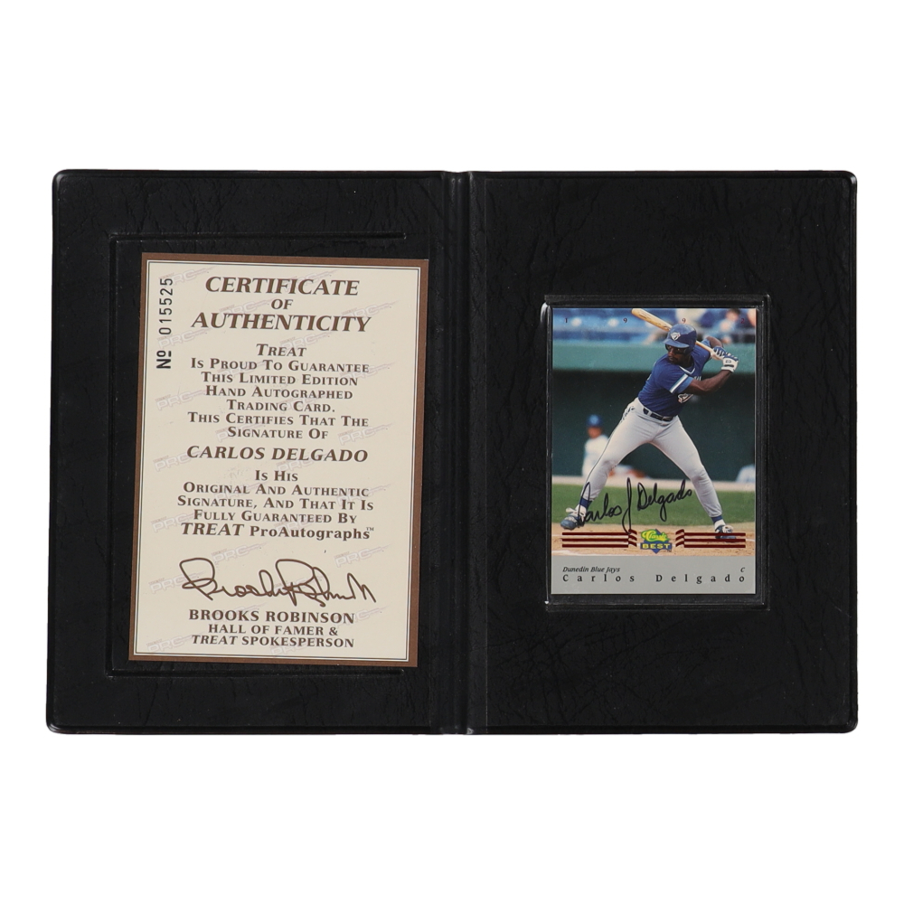 Carlos Delgado Signed 1992 Classic / Best Red Bonus #BC6 (Beckett)