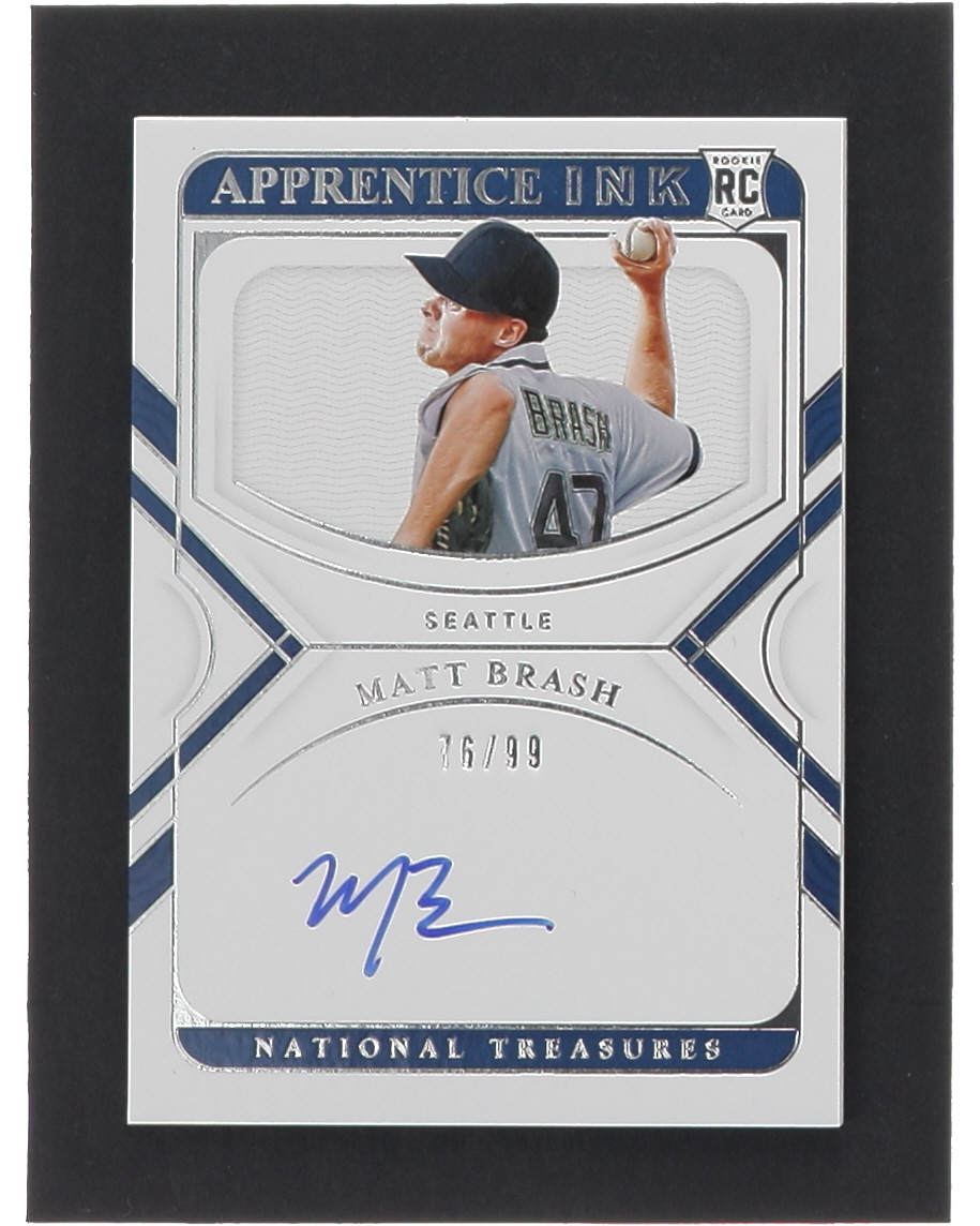 Matt Brash 2022 Panini National Treasures Apprentice Ink #3 RC #76/99 at PristineAuction.com Matt Brash 2022 Panini National Treasures Apprentice Ink #3 RC #76/99 at PristineAuction.com