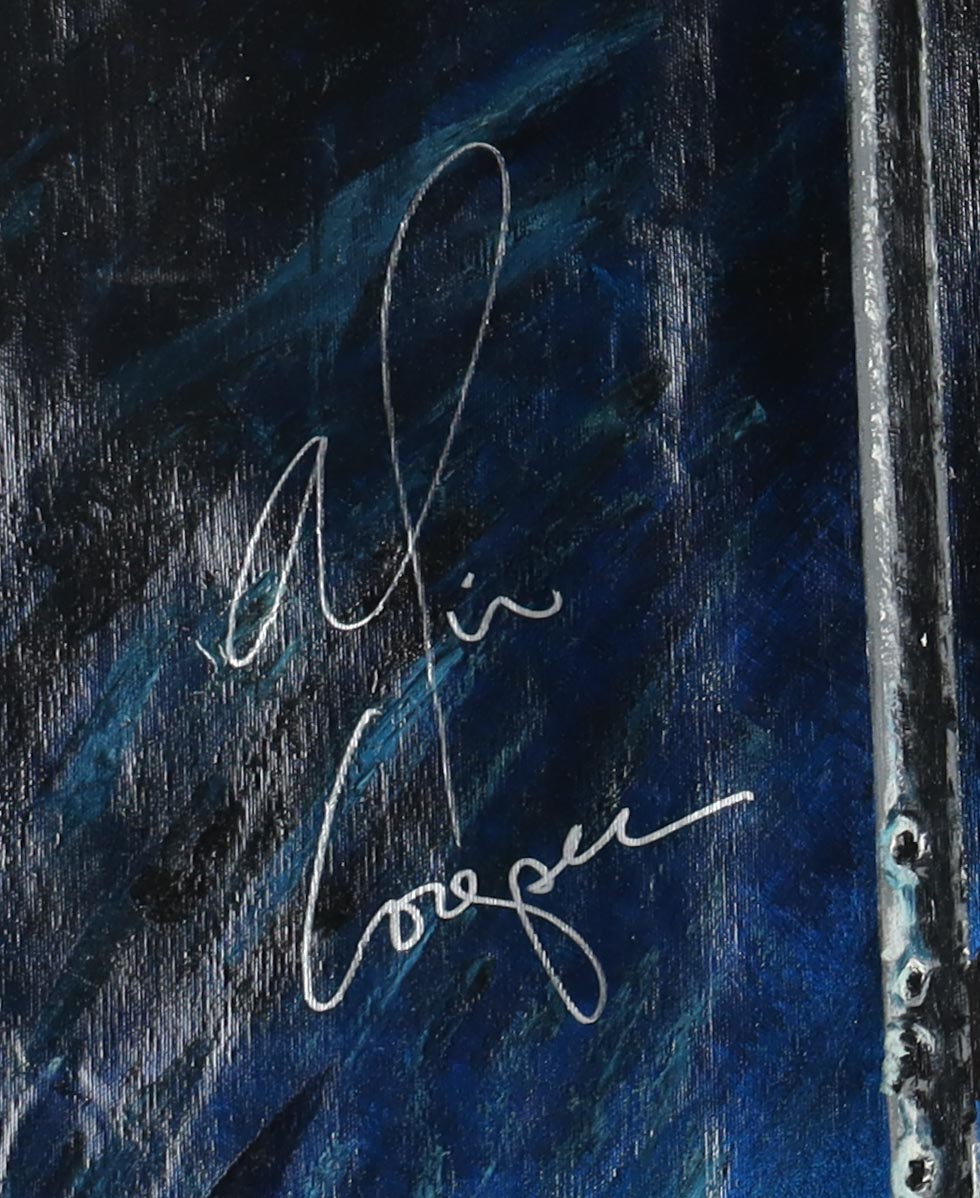 Alice Cooper Signed 43x34 Original Painting on Canvas (Beckett) at PristineAuction.com Alice Cooper Signed 43x34 Original Painting on Canvas (Beckett) at PristineAuction.com