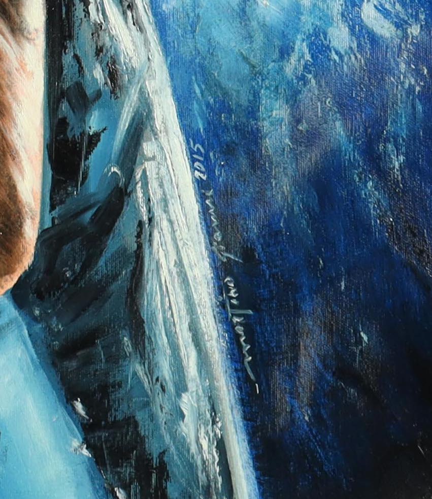 Alice Cooper Signed 43x34 Original Painting on Canvas (Beckett) at PristineAuction.com Alice Cooper Signed 43x34 Original Painting on Canvas (Beckett) at PristineAuction.com