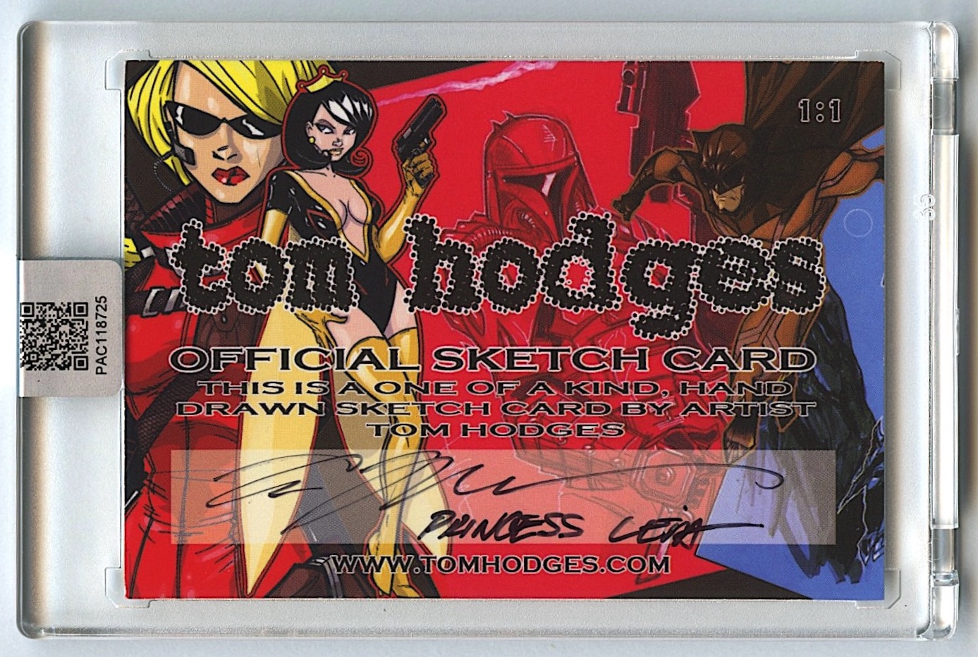 Princess Leia | Star Wars | Original Art Sketch Card by Tom Hodges (1/1 Original Art) at PristineAuction.com Princess Leia | Star Wars | Original Art Sketch Card by Tom Hodges (1/1 Original Art) at PristineAuction.com