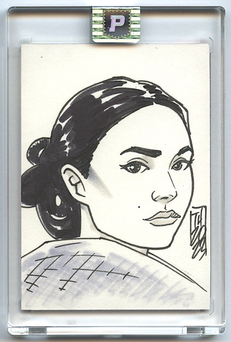 Padme Amidala | Star Wars | Original Art Sketch Card by Tom Hodges (1/1 Original Art) at PristineAuction.com Padme Amidala | Star Wars | Original Art Sketch Card by Tom Hodges (1/1 Original Art) at PristineAuction.com