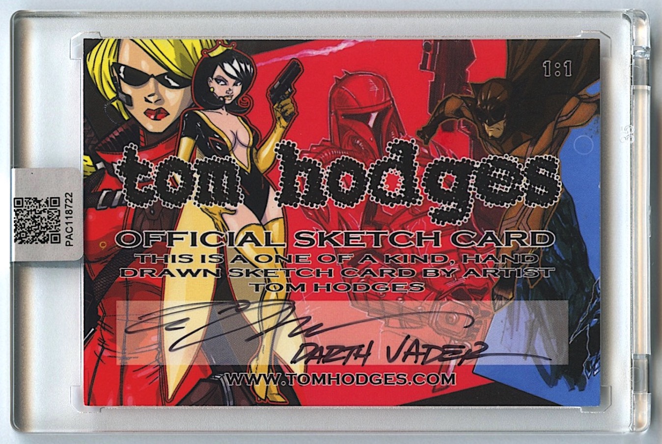 Darth Vader | Star Wars | Original Art Sketch Card by Tom Hodges (1/1 Original Art) at PristineAuction.com Darth Vader | Star Wars | Original Art Sketch Card by Tom Hodges (1/1 Original Art) at PristineAuction.com