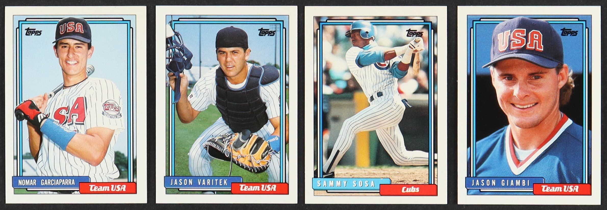 1992 Topps Traded Baseball Complete Set of (132) Cards with Nomar Garciaparra #39T USA RC, Jason Varitek #123T USA RC, Sammy Sosa #109T Cubs, Jason Giambi #40T USA at PristineAuction.com 1992 Topps Traded Baseball Complete Set of (132) Cards with Nomar Garciaparra #39T USA RC, Jason Varitek #123T USA RC, Sammy Sosa #109T Cubs, Jason Giambi #40T USA at PristineAuction.com
