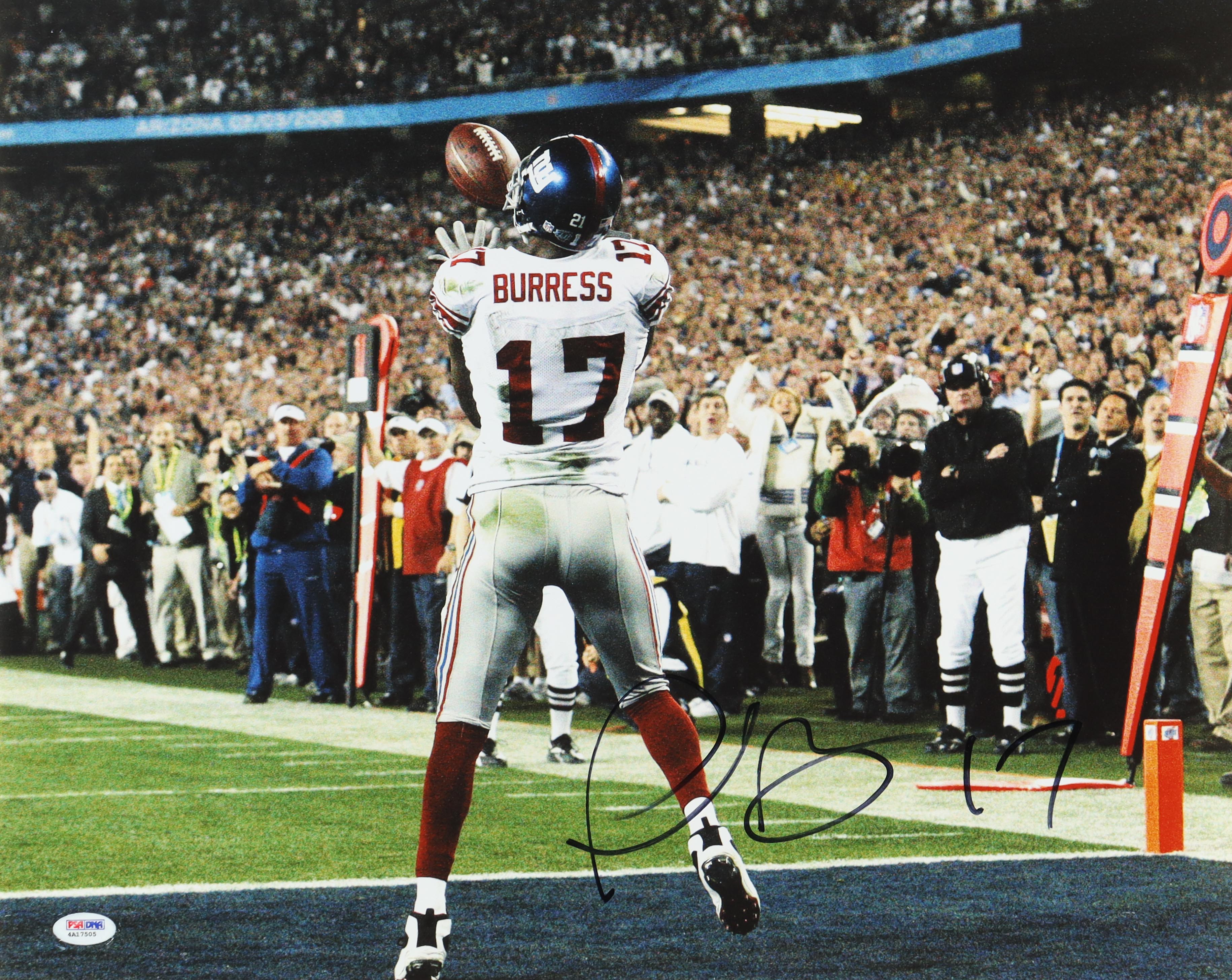 Plaxico Burress Signed Giants 16x20 Photo (PSA) at PristineAuction.com Plaxico Burress Signed Giants 16x20 Photo (PSA) at PristineAuction.com