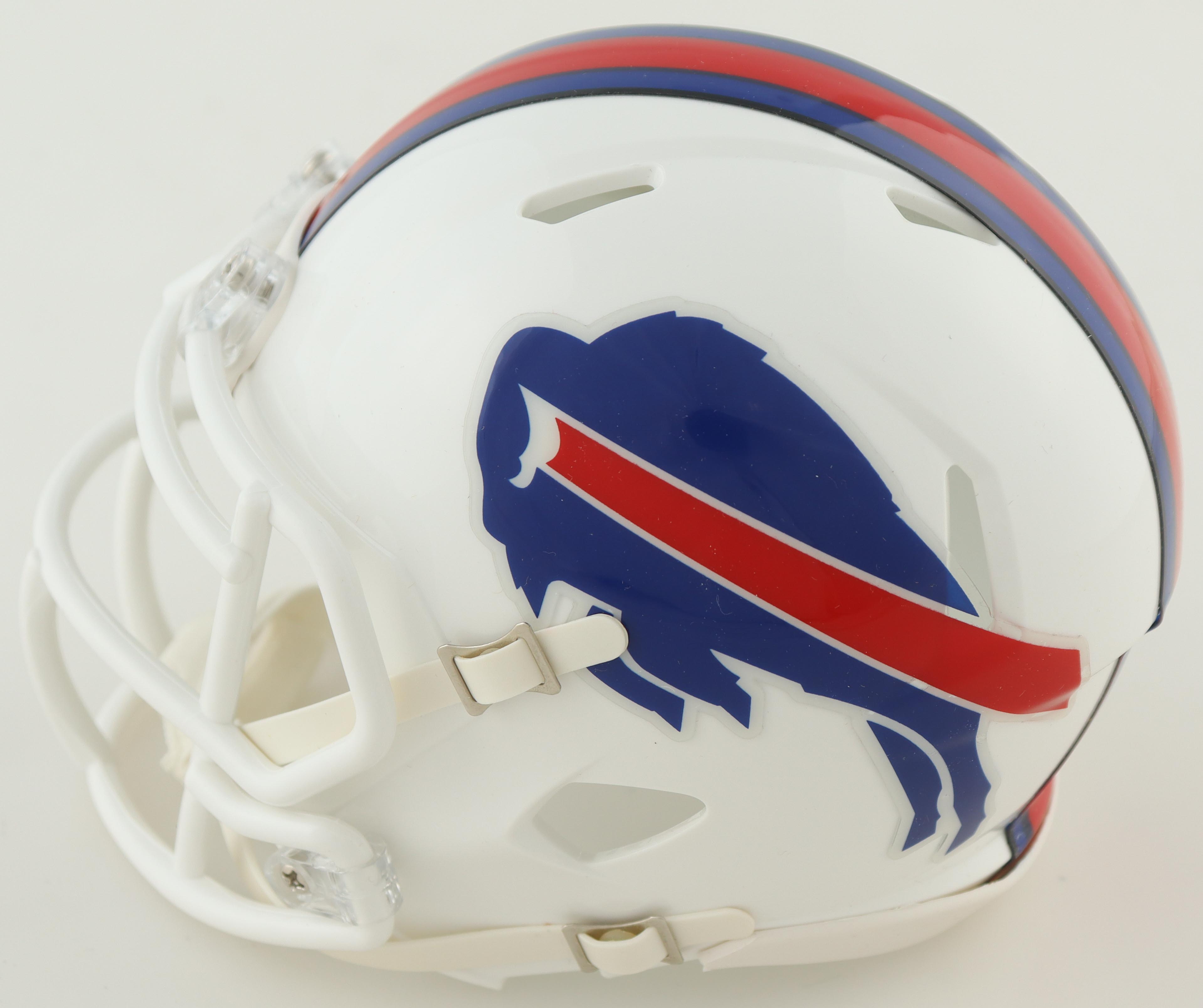 Damien Harris Signed Bills Speed Mini Helmet (Beckett) at PristineAuction.com Damien Harris Signed Bills Speed Mini Helmet (Beckett) at PristineAuction.com