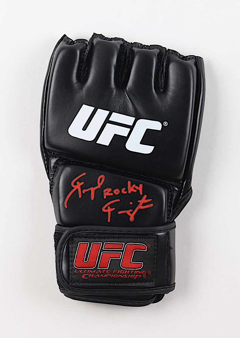 Raquel Pennington Signed UFC Glove Inscribed "Rocky" (JSA) at PristineAuction.com Raquel Pennington Signed UFC Glove Inscribed "Rocky" (JSA) at PristineAuction.com