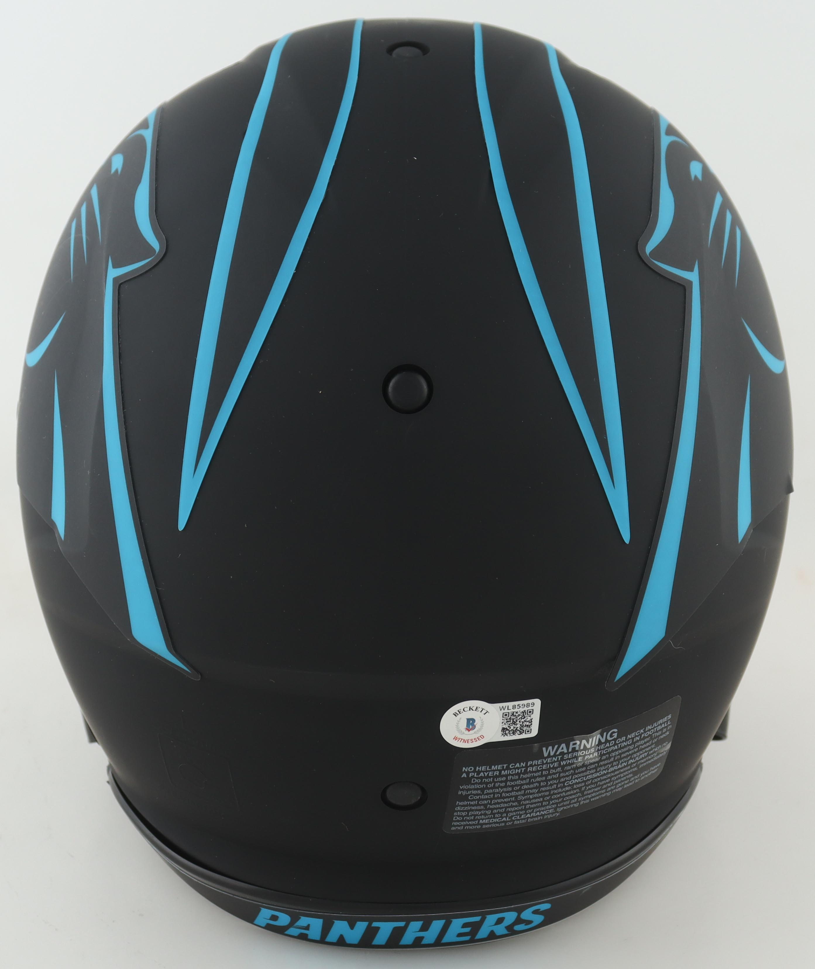 Christian McCaffrey Signed Panthers Full-Size Authentic Speed Helmet (Beckett) at PristineAuction.com Christian McCaffrey Signed Panthers Full-Size Authentic Speed Helmet (Beckett) at PristineAuction.com