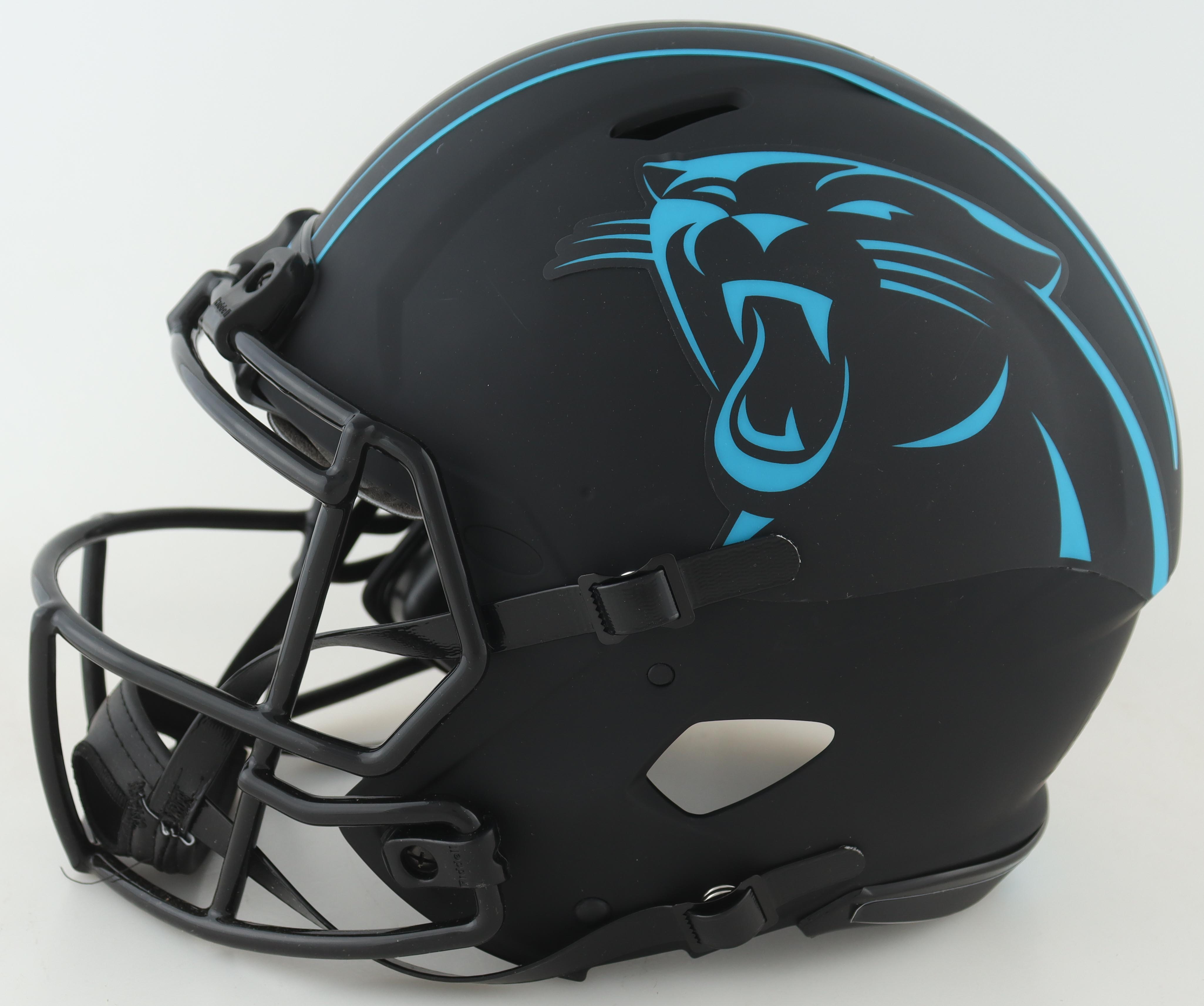 Christian McCaffrey Signed Panthers Full-Size Authentic Speed Helmet (Beckett) at PristineAuction.com Christian McCaffrey Signed Panthers Full-Size Authentic Speed Helmet (Beckett) at PristineAuction.com