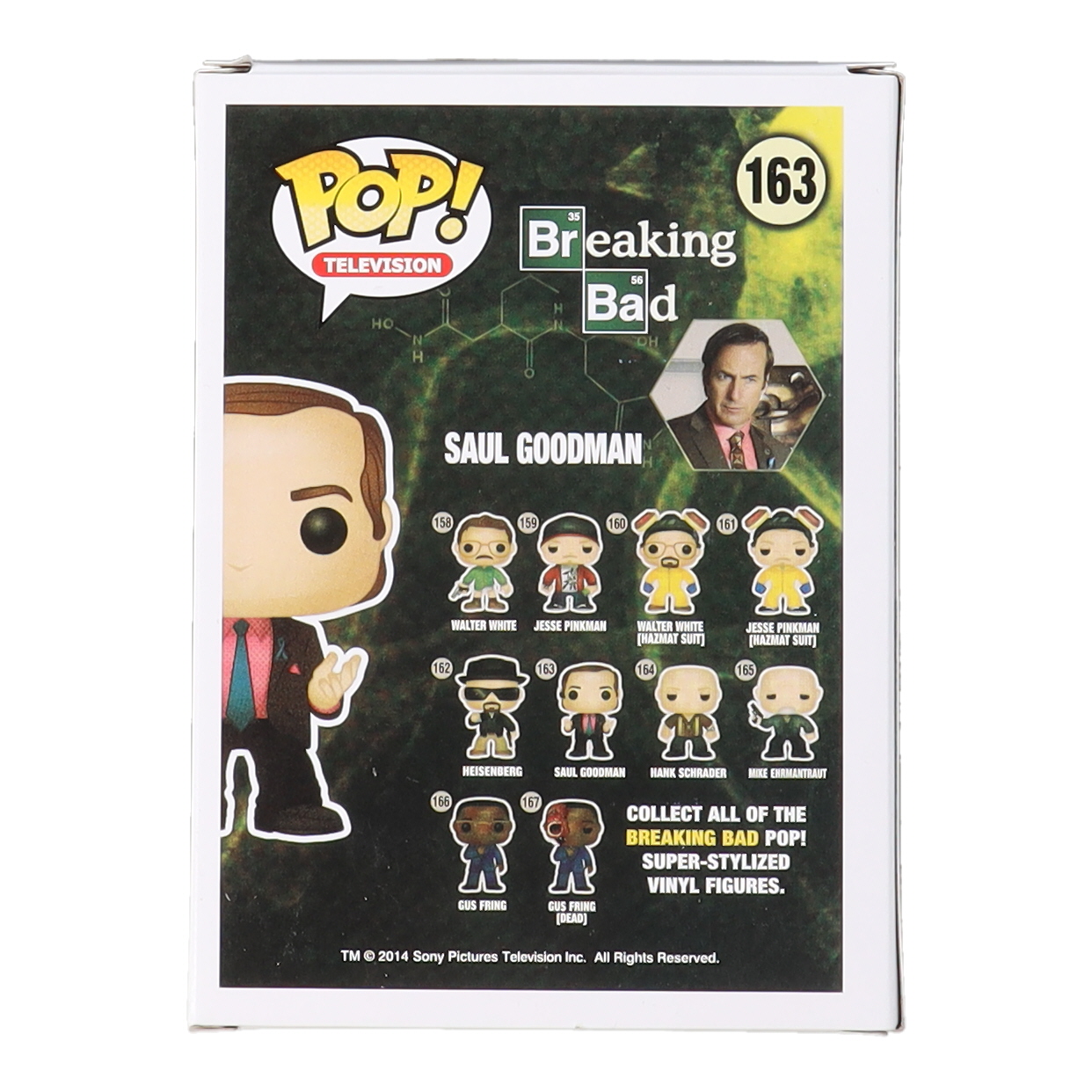Bob Odenkirk Signed "Breaking Bad" #163 Saul Goodman Funko Pop! Vinyl Figure (JSA) at PristineAuction.com Bob Odenkirk Signed "Breaking Bad" #163 Saul Goodman Funko Pop! Vinyl Figure (JSA) at PristineAuction.com