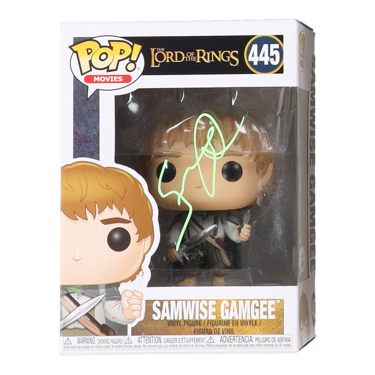 Sean Astin Signed "The Lord of the Rings" #445 Samwise Gamgee Funko Pop! Vinyl Figure (JSA) at PristineAuction.com Sean Astin Signed "The Lord of the Rings" #445 Samwise Gamgee Funko Pop! Vinyl Figure (JSA) at PristineAuction.com