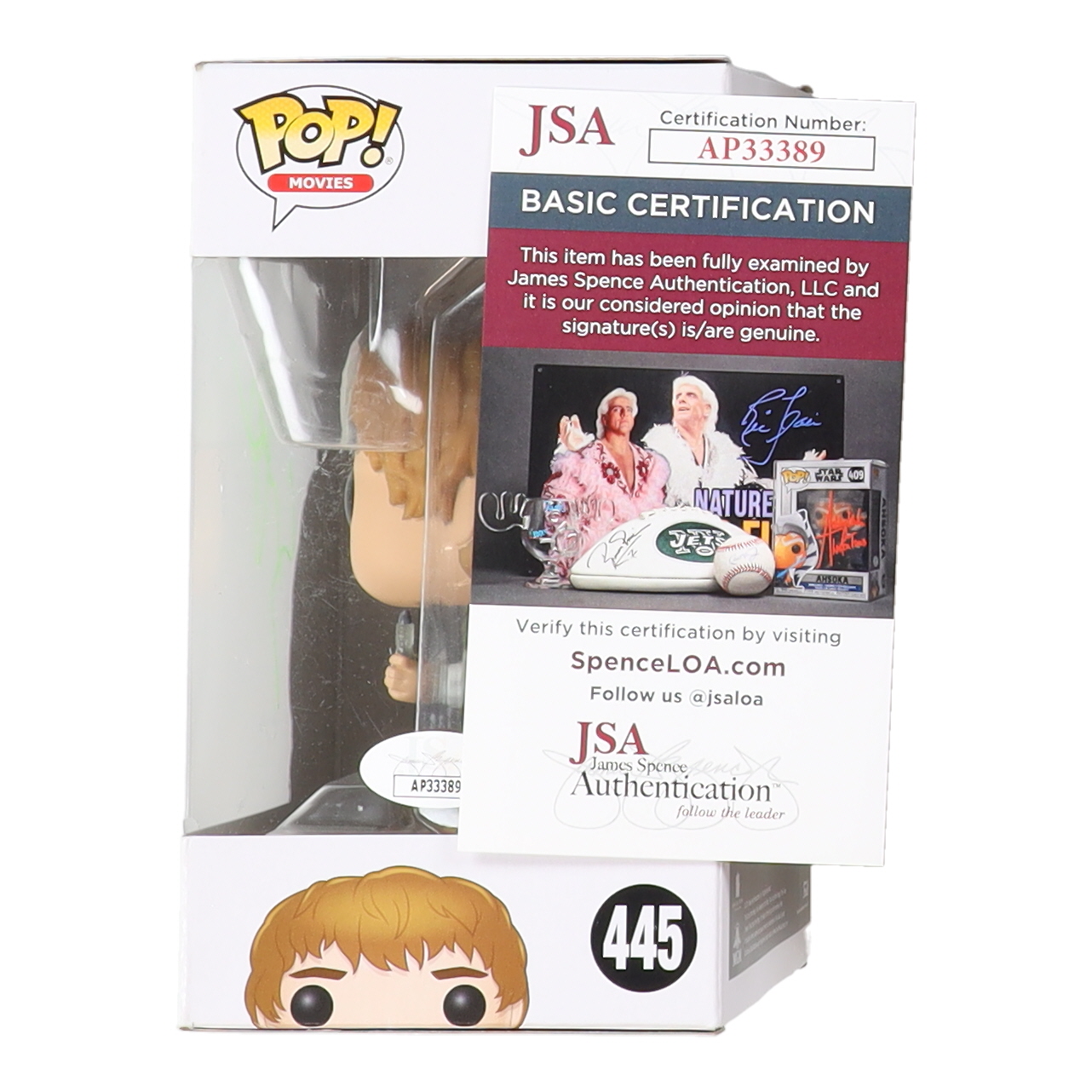 Sean Astin Signed "The Lord of the Rings" #445 Samwise Gamgee Funko Pop! Vinyl Figure (JSA) at PristineAuction.com Sean Astin Signed "The Lord of the Rings" #445 Samwise Gamgee Funko Pop! Vinyl Figure (JSA) at PristineAuction.com