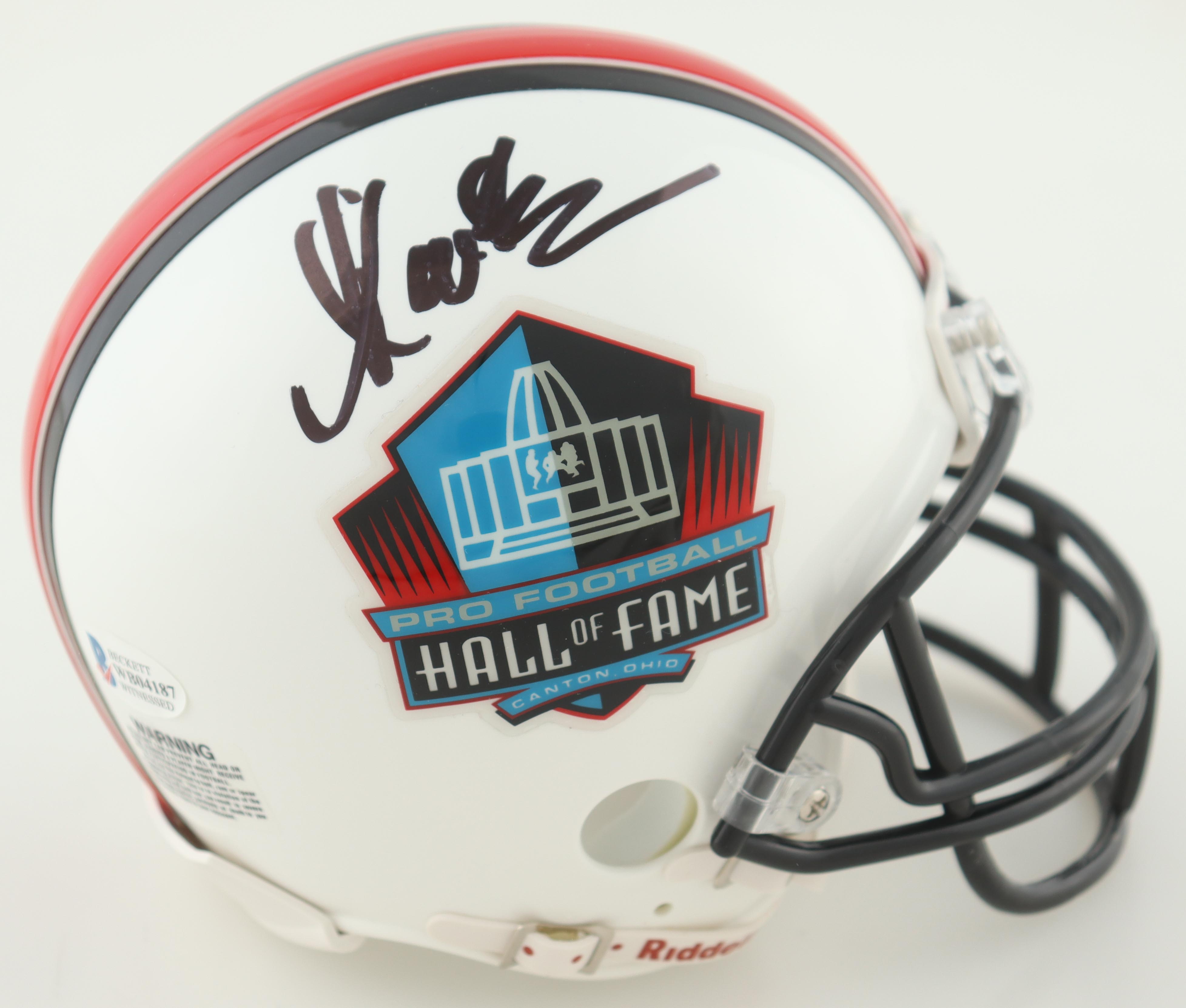 Marcus Allen Signed Hall Of Fame Logo Mini Helmet (Beckett) at PristineAuction.com Marcus Allen Signed Hall Of Fame Logo Mini Helmet (Beckett) at PristineAuction.com