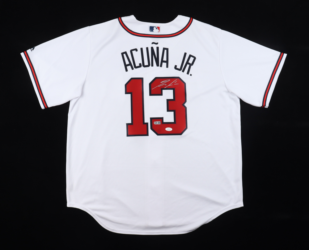 Ronald Acuna Jr. Signed Braves Jersey (JSA & USA SM) at PristineAuction.com Ronald Acuna Jr. Signed Braves Jersey (JSA & USA SM) at PristineAuction.com