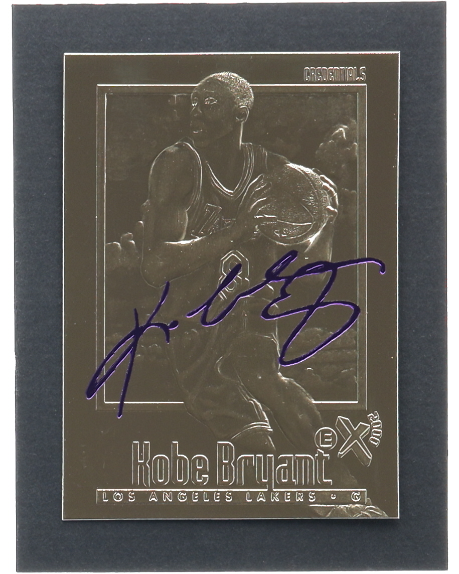 Kobe Bryant 1996-97 Skybox EX-2000 Purple Signature 23Kt Gold RC at PristineAuction.com Kobe Bryant 1996-97 Skybox EX-2000 Purple Signature 23Kt Gold RC at PristineAuction.com