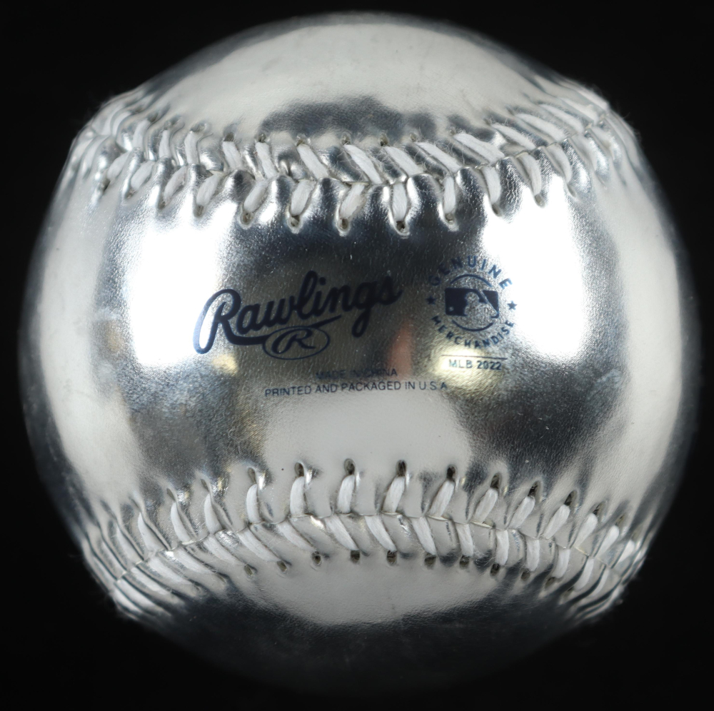 2022 Phillies World Series Logo Baseballs Set of (3) In Display Case