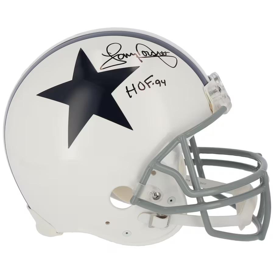 Tony Dorsett Signed Cowboys Full-Size Authentic On-Field Throwback Helmet Inscribed "HOF 94" (Fanatics) at PristineAuction.com Tony Dorsett Signed Cowboys Full-Size Authentic On-Field Throwback Helmet Inscribed "HOF 94" (Fanatics) at PristineAuction.com