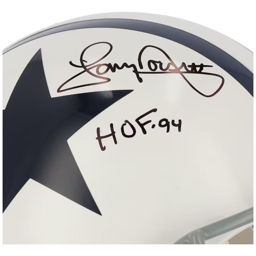 Tony Dorsett Signed Cowboys Full-Size Authentic On-Field Throwback Helmet Inscribed "HOF 94" (Fanatics) at PristineAuction.com Tony Dorsett Signed Cowboys Full-Size Authentic On-Field Throwback Helmet Inscribed "HOF 94" (Fanatics) at PristineAuction.com
