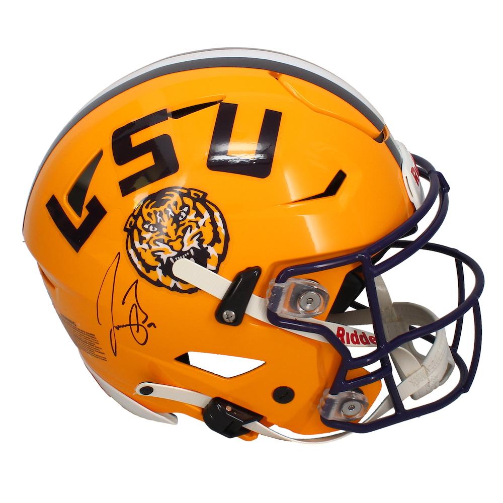 Joe Burrow Signed LSU Tigers Full-Size Authentic On-Field SpeedFlex Helmet (Fanatics) at PristineAuction.com Joe Burrow Signed LSU Tigers Full-Size Authentic On-Field SpeedFlex Helmet (Fanatics) at PristineAuction.com