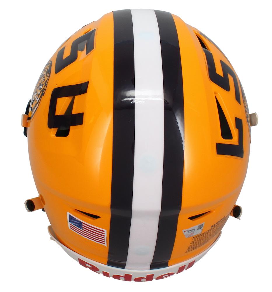 Joe Burrow Signed LSU Tigers Full-Size Authentic On-Field SpeedFlex Helmet (Fanatics) at PristineAuction.com Joe Burrow Signed LSU Tigers Full-Size Authentic On-Field SpeedFlex Helmet (Fanatics) at PristineAuction.com