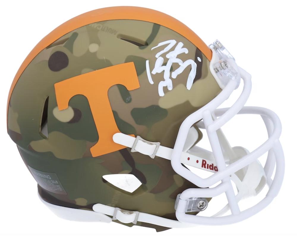 Peyton Manning Signed Tennessee Vounteers Camo Alternate Speed Mini Helmet (Fanatics) at PristineAuction.com Peyton Manning Signed Tennessee Vounteers Camo Alternate Speed Mini Helmet (Fanatics) at PristineAuction.com
