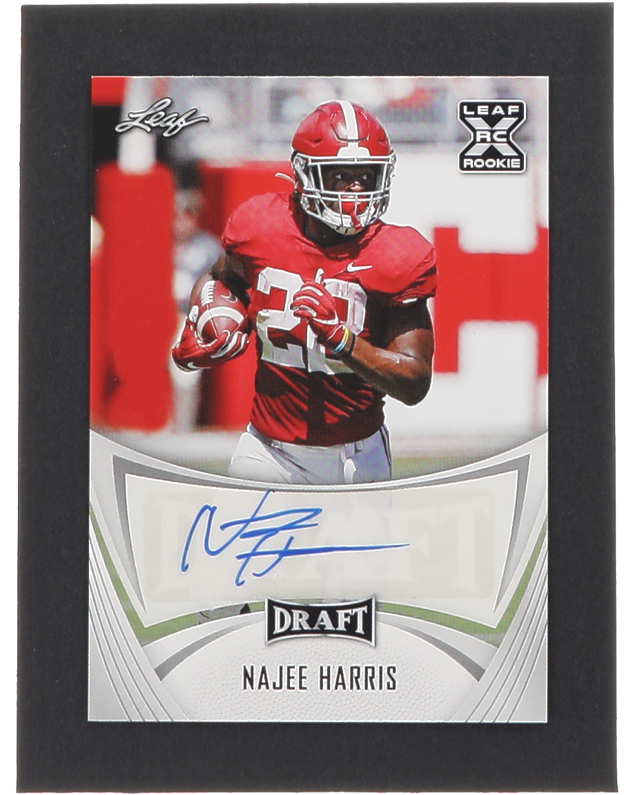 Najee Harris 2021 Leaf Draft Autographs White #BANH1 RC at PristineAuction.com Najee Harris 2021 Leaf Draft Autographs White #BANH1 RC at PristineAuction.com