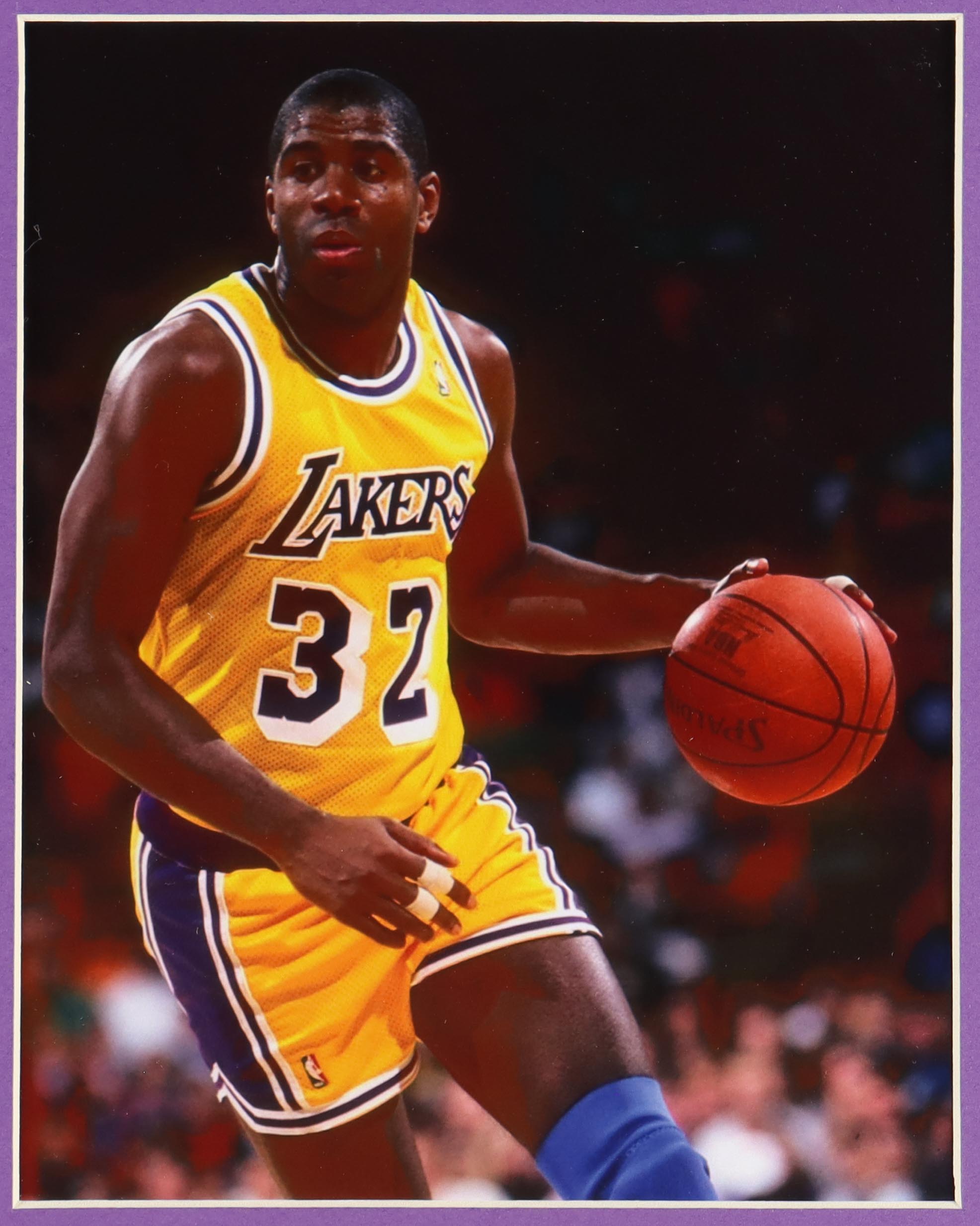 Magic Johnson Signed Custom Framed Jersey Display (Beckett) at PristineAuction.com Magic Johnson Signed Custom Framed Jersey Display (Beckett) at PristineAuction.com